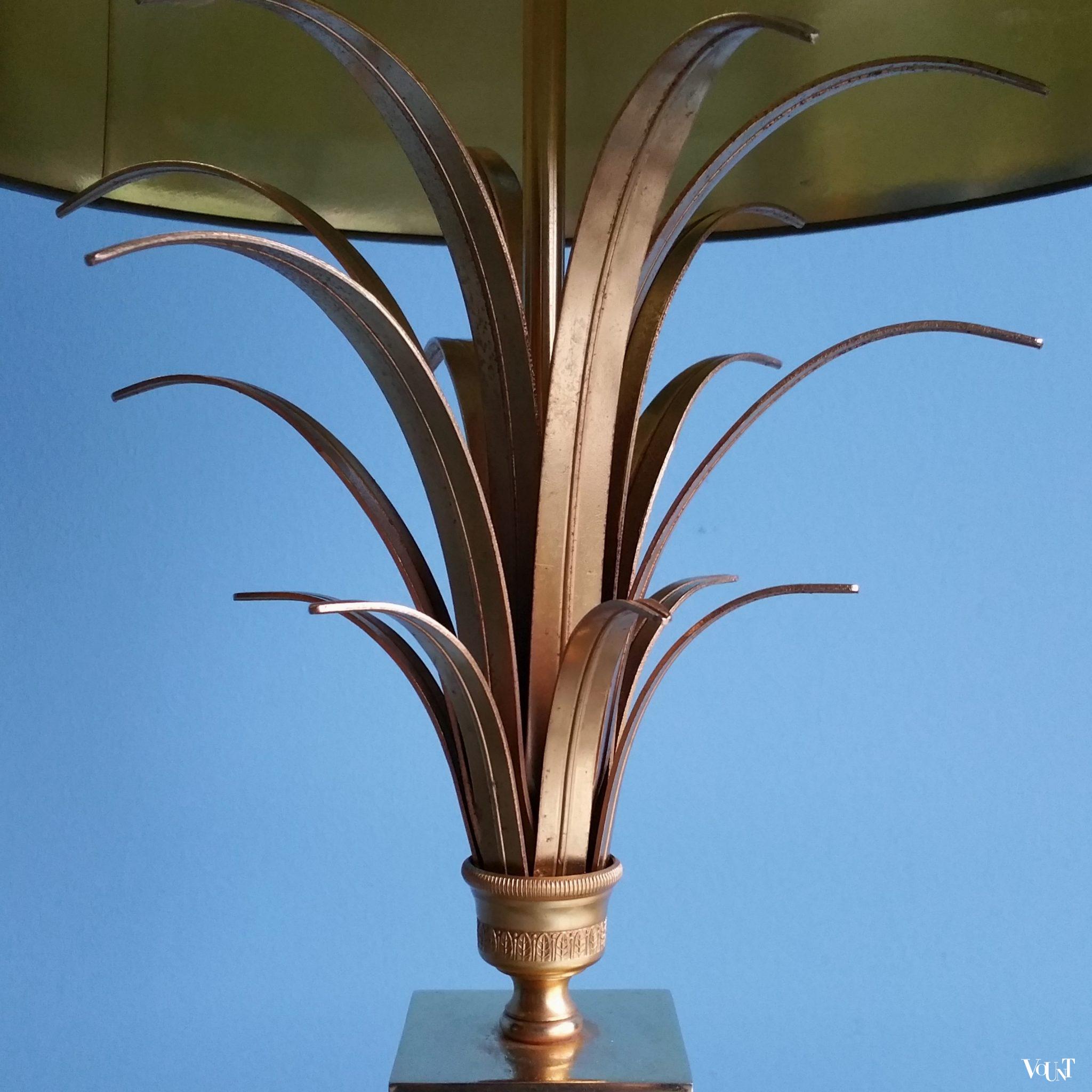 Ananas lamp / pineapple leaf lamp, Boulanger, jaren '70