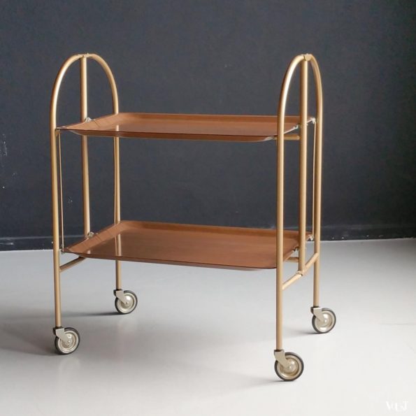 Vintage inklapbare trolley, jaren '60