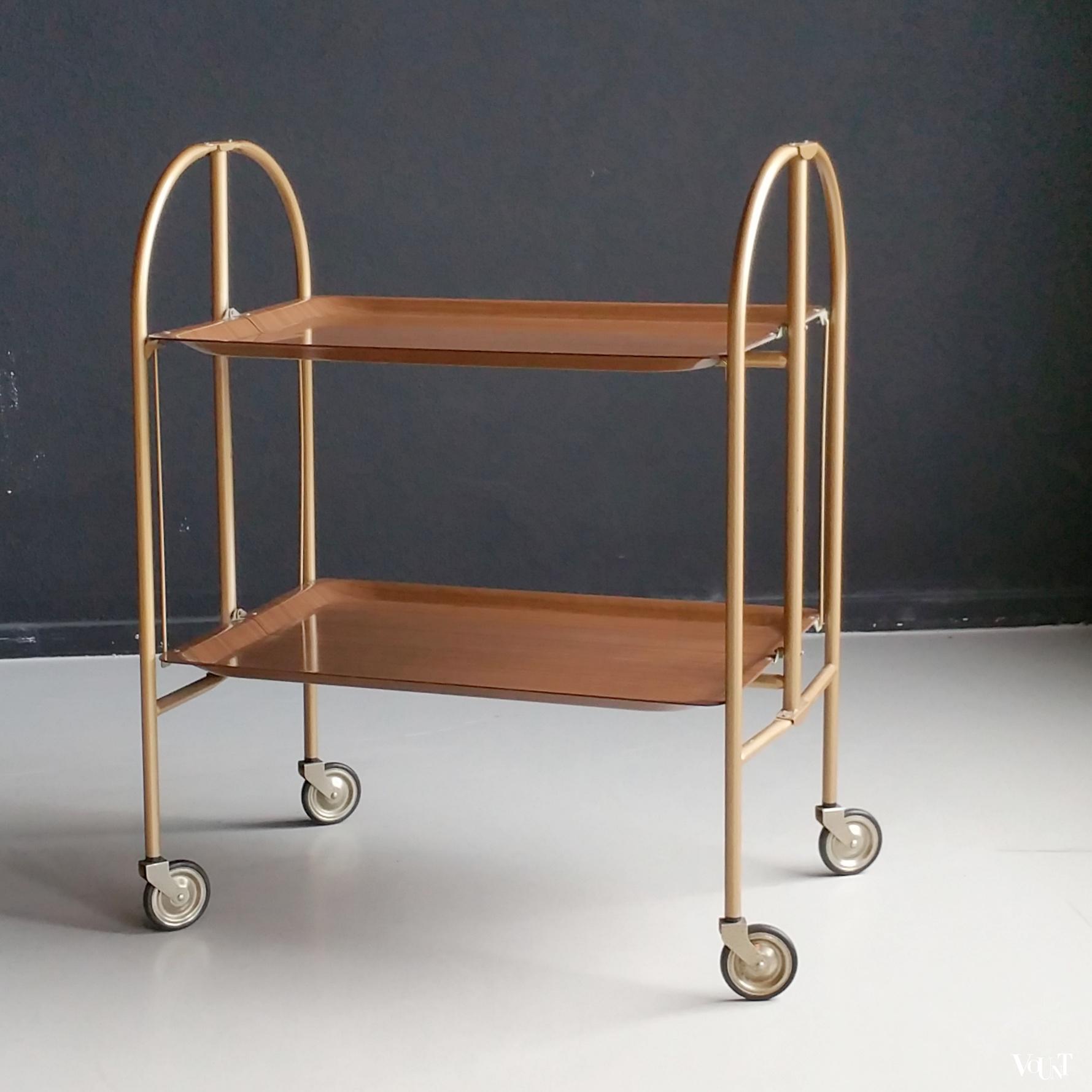 Vintage inklapbare trolley, jaren '60