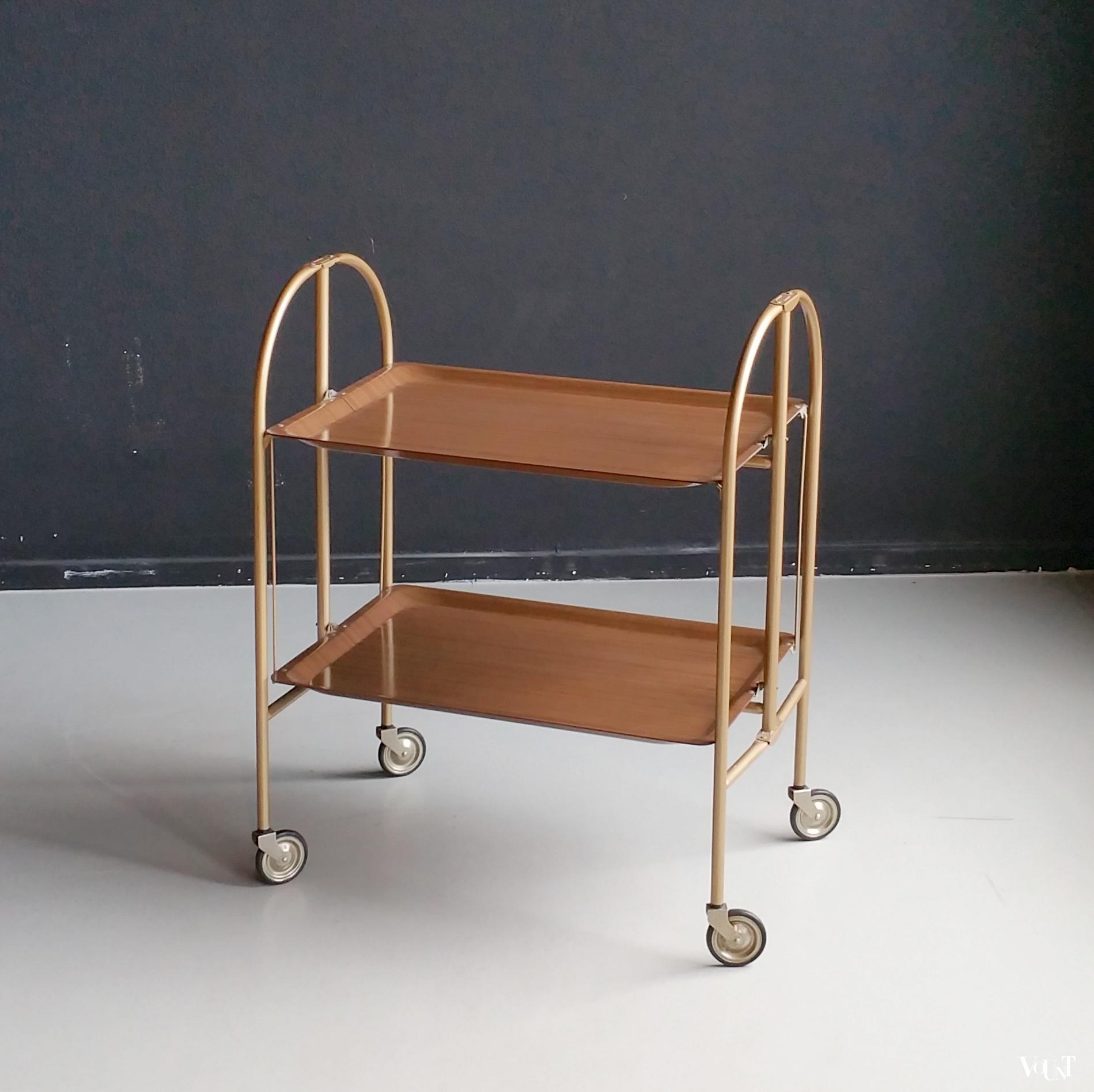 Vintage inklapbare trolley, jaren '60