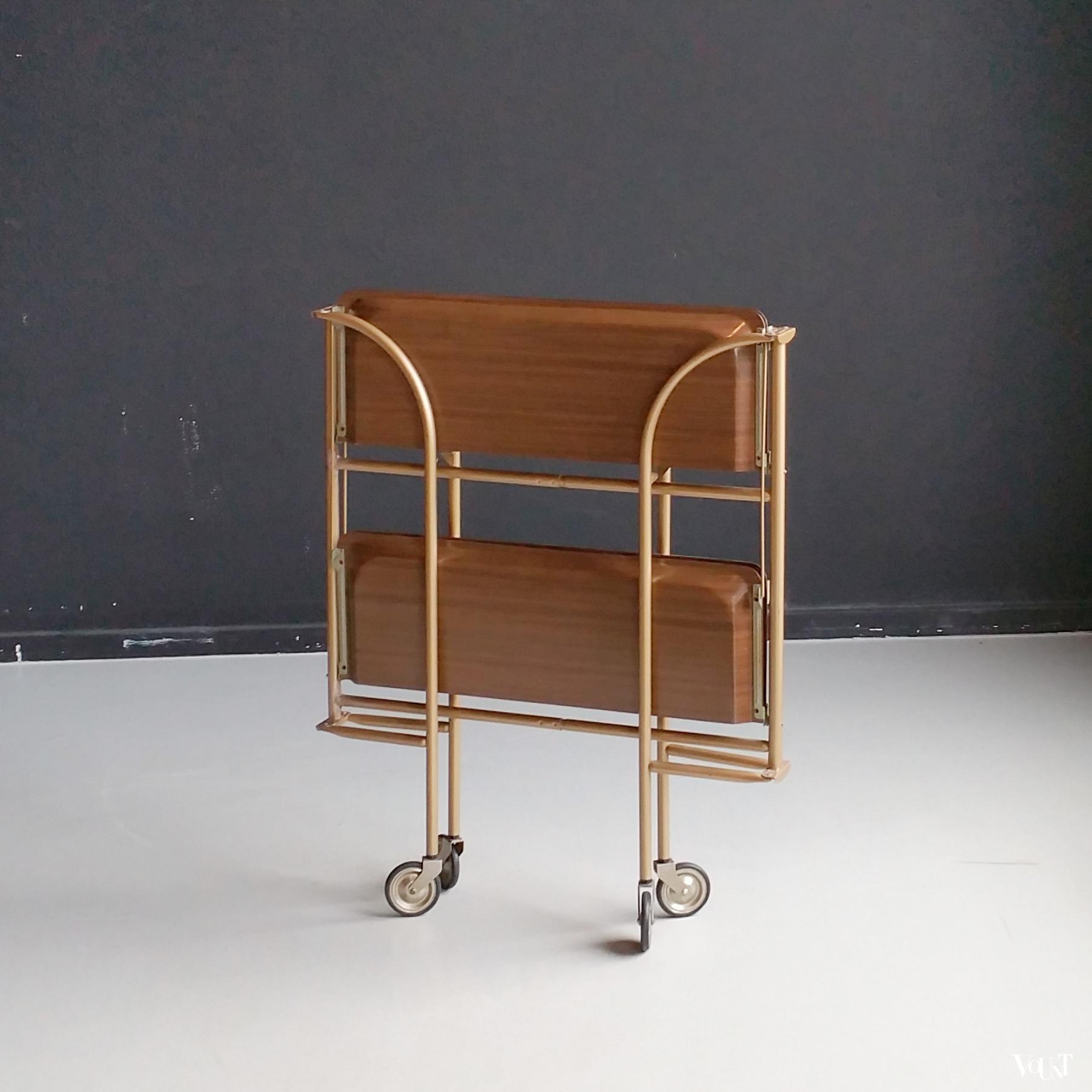 Vintage inklapbare trolley, jaren '60