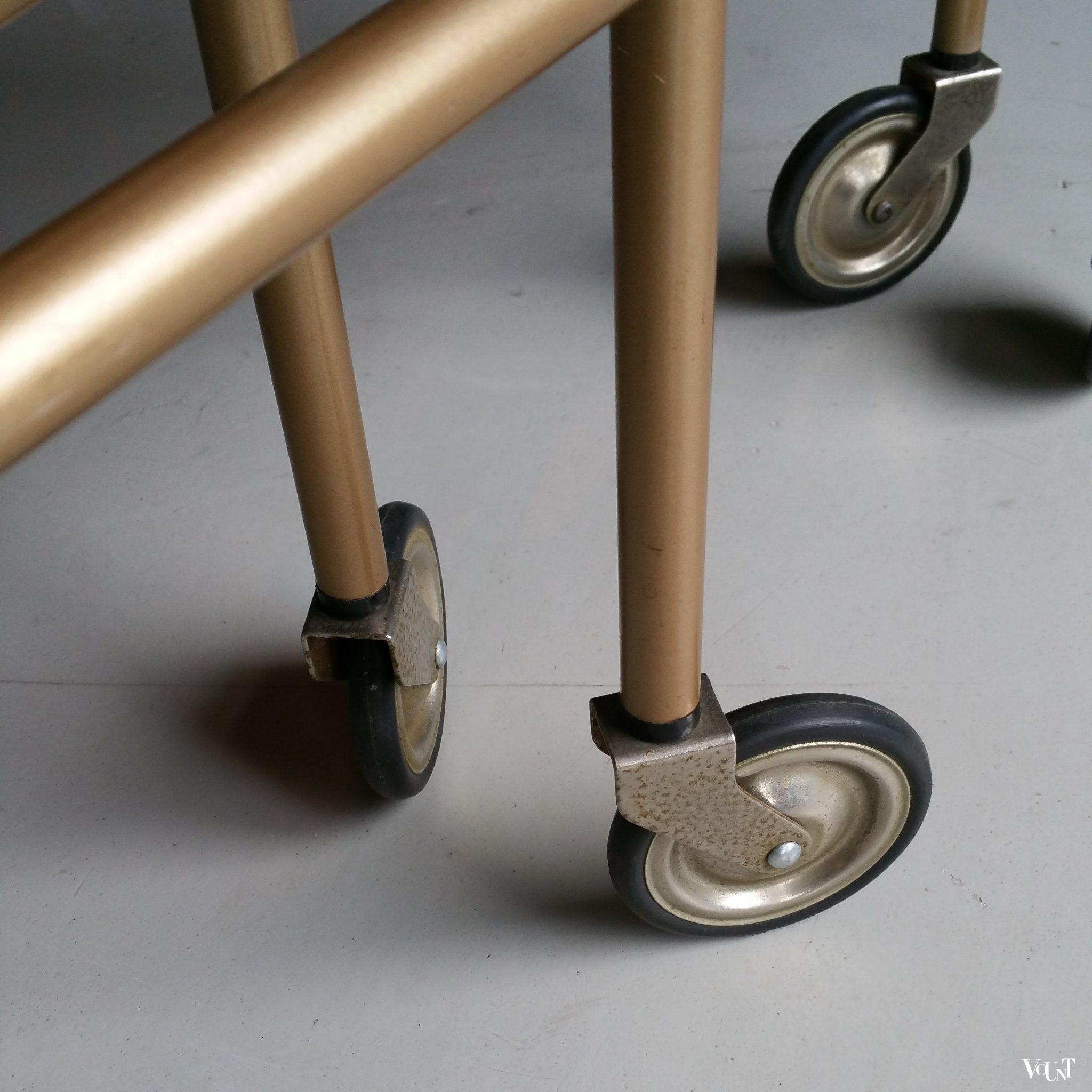 Vintage inklapbare trolley, jaren '60