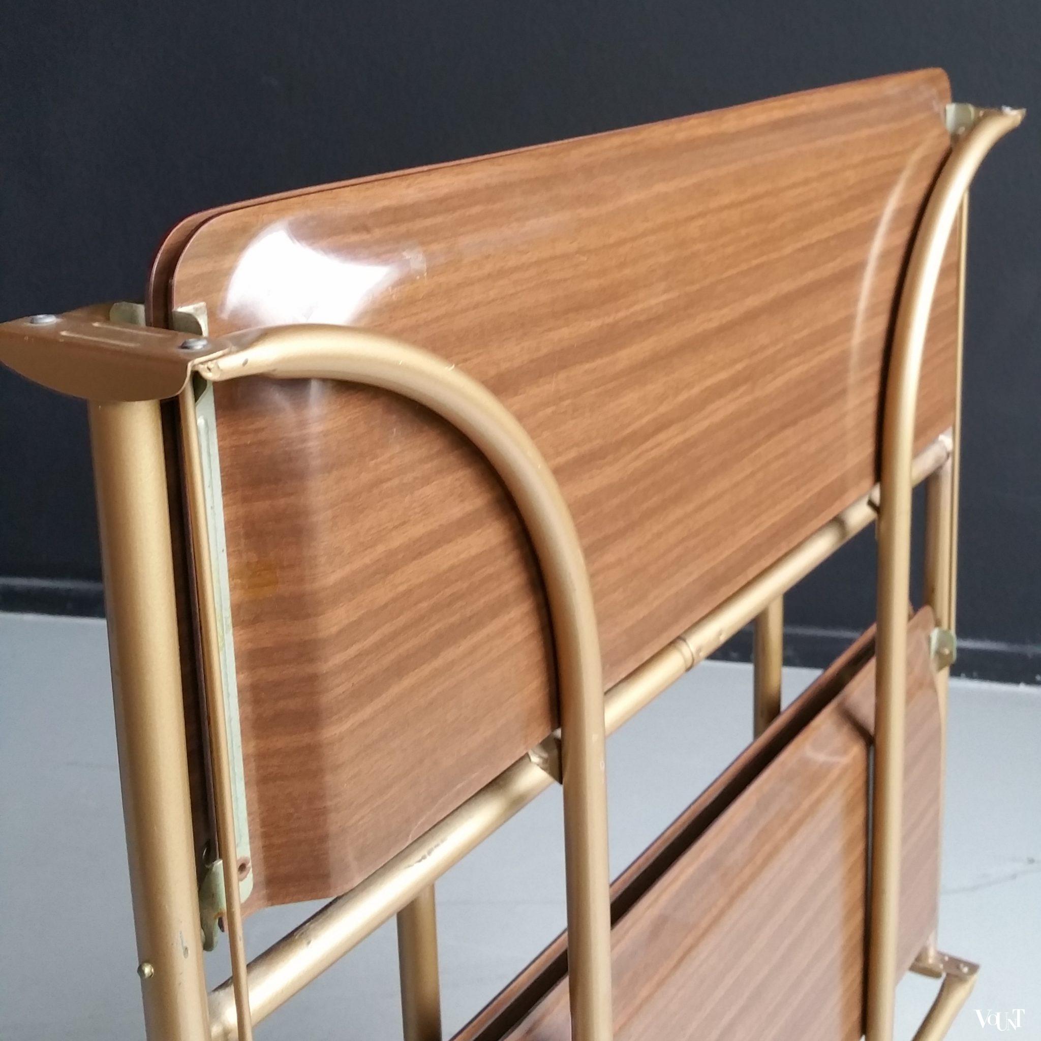 Vintage inklapbare trolley, jaren '60