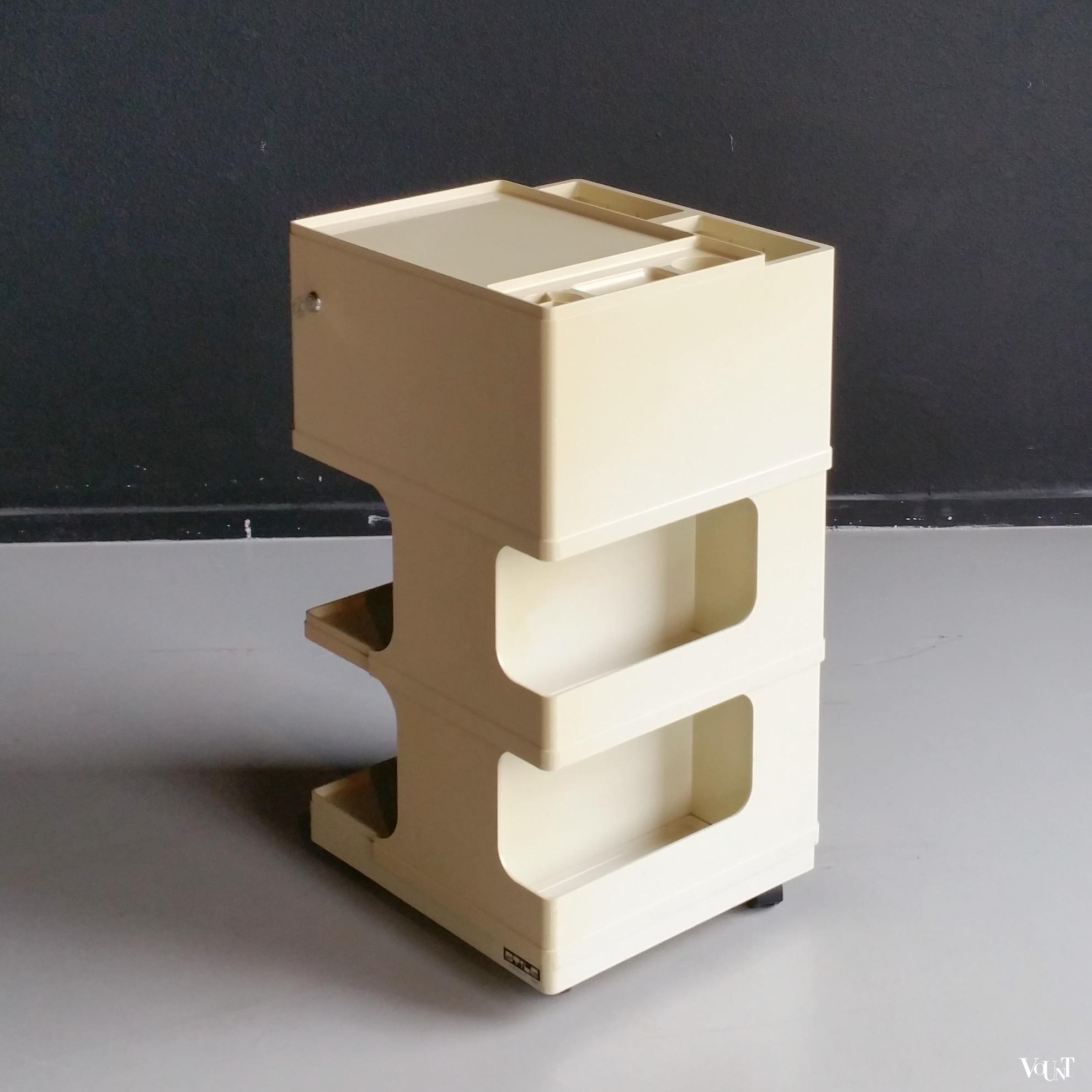 Vintage architectentrolley, Giovanni Pelis voor Stile Neolt, Italië, jaren '70