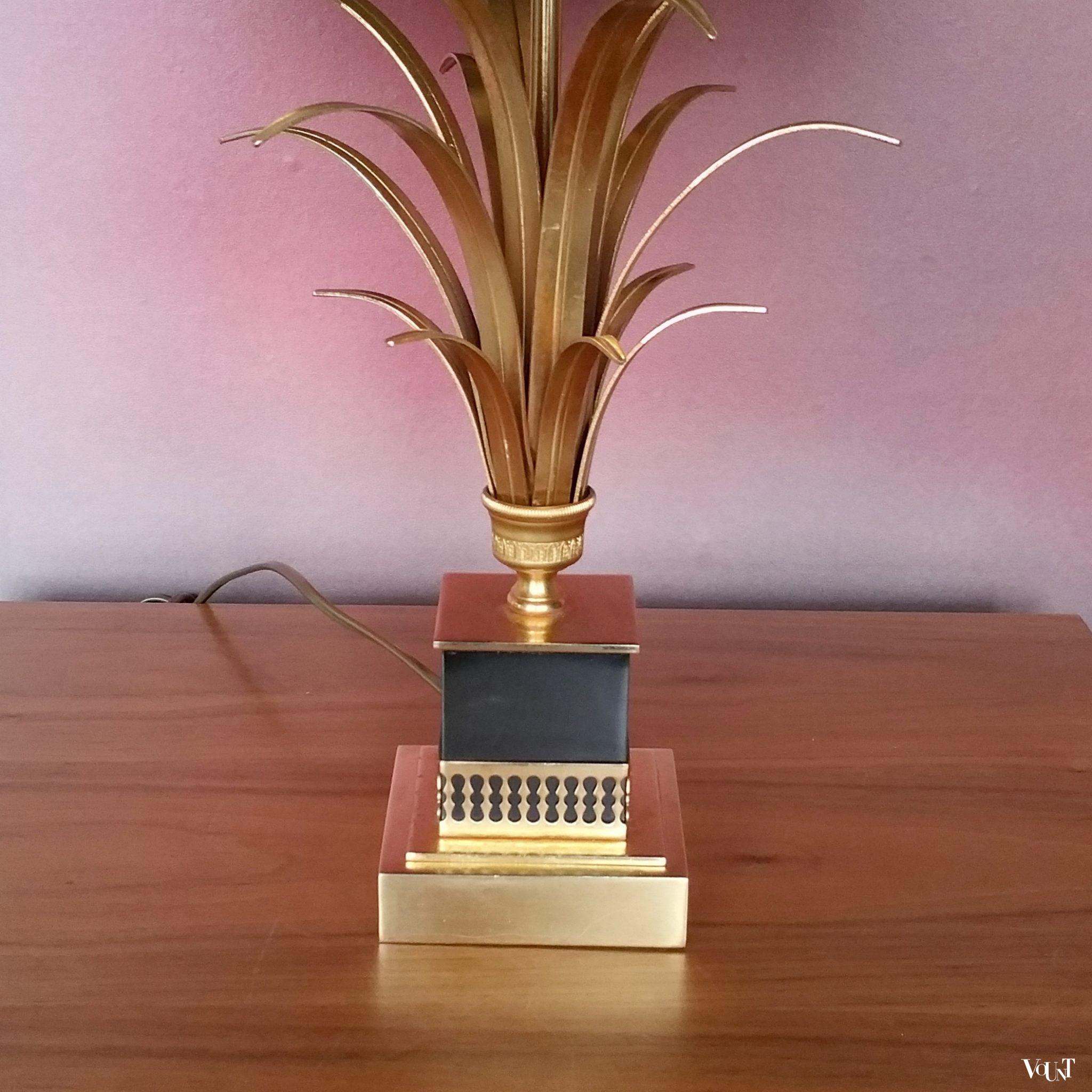 Ananas lamp / pineapple leaf lamp, Boulanger, jaren '70