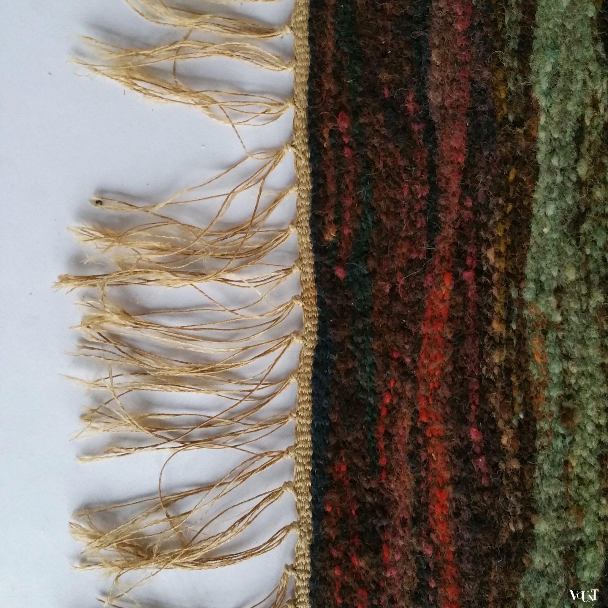 Poolse kelim met paard en ruiter, jaren '60/'70