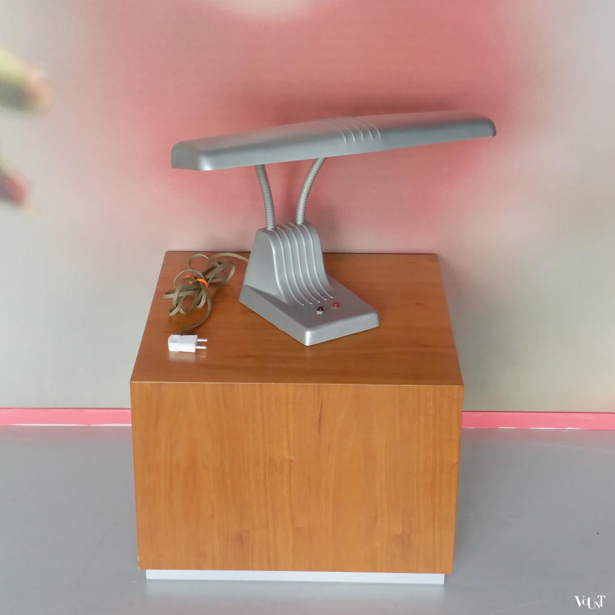 Amerikaanse industriële Dazor bureaulamp (model 1000), jaren '50