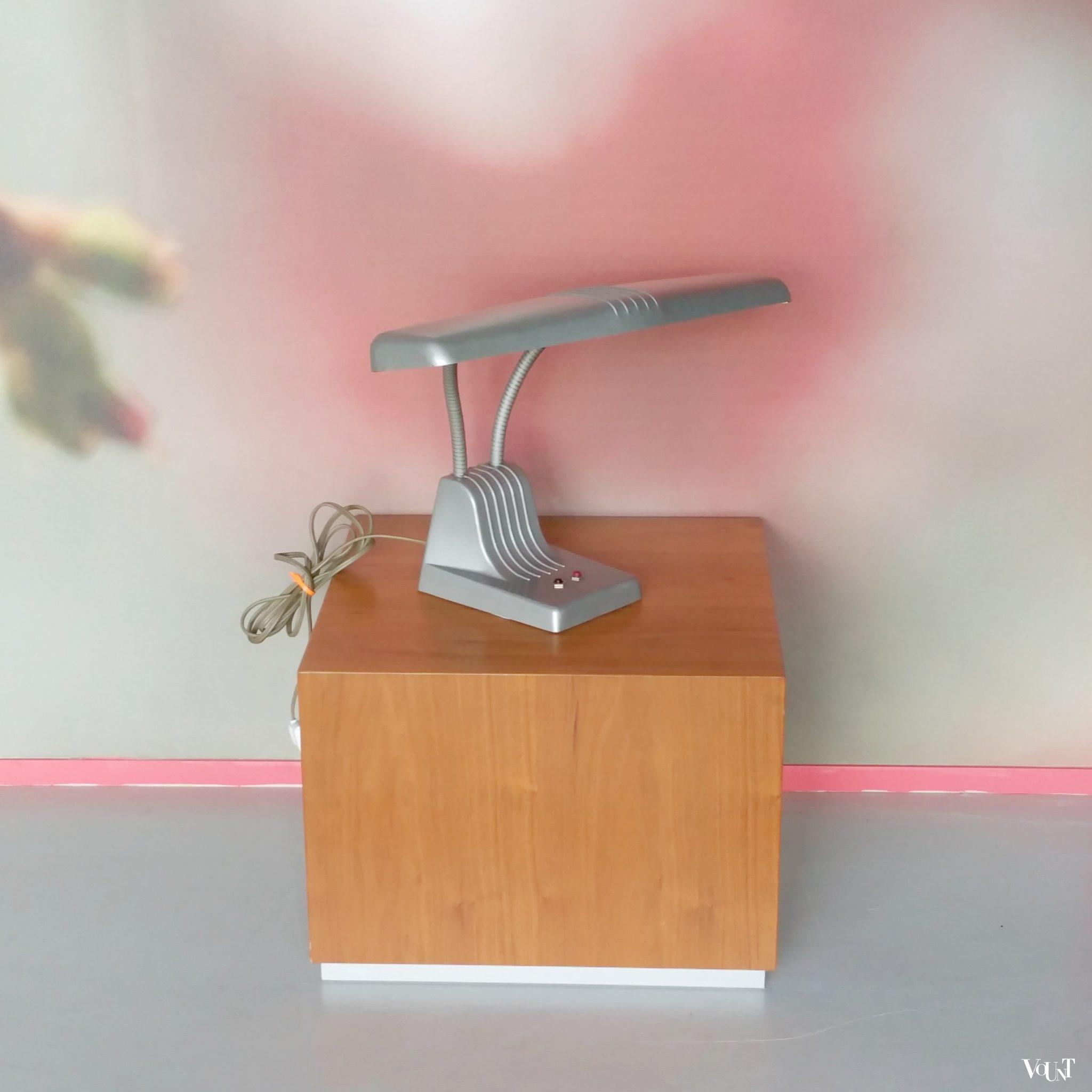 Amerikaanse industriële Dazor bureaulamp (model 1000), jaren '50