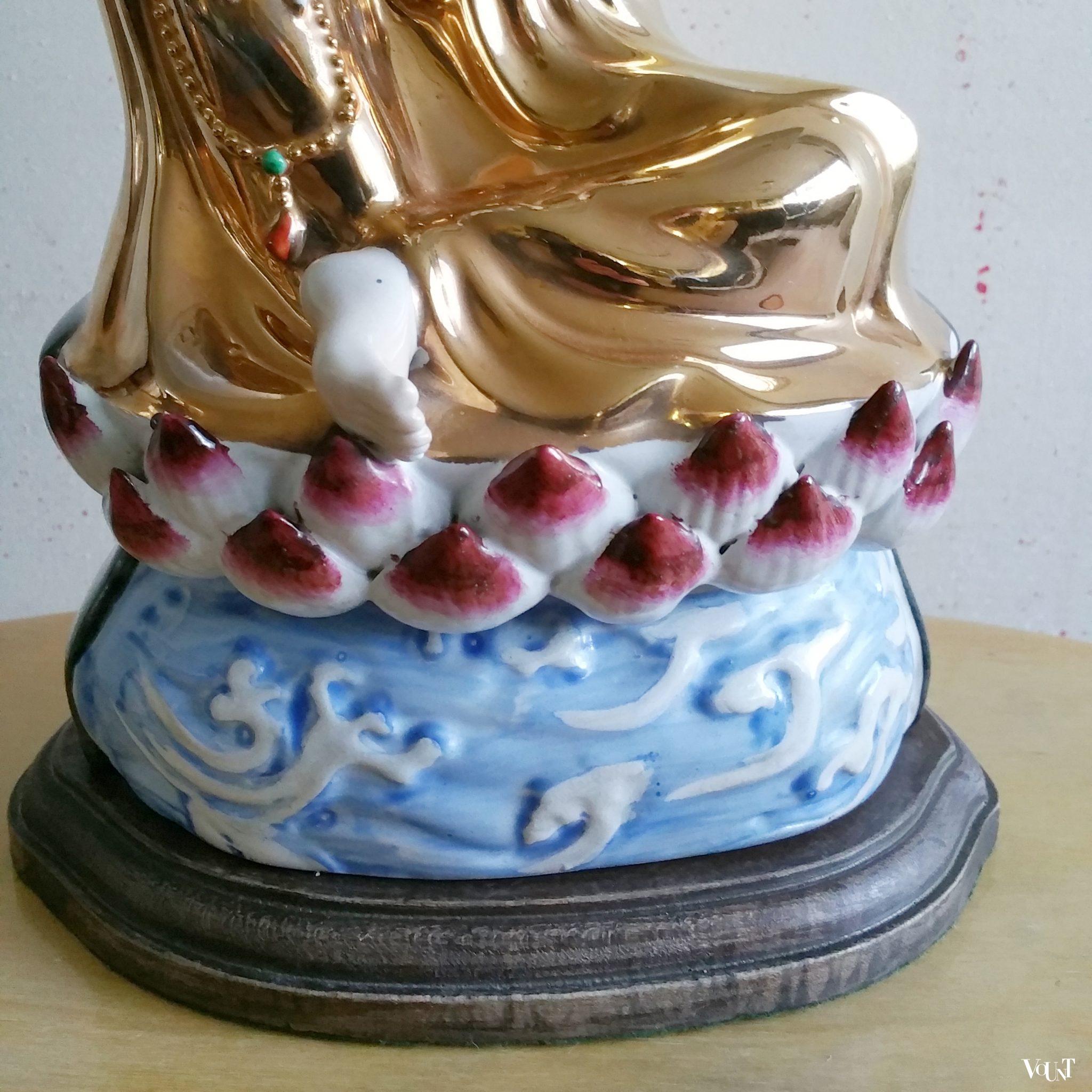 Jaren '50/'60 tafellamp Guanyin