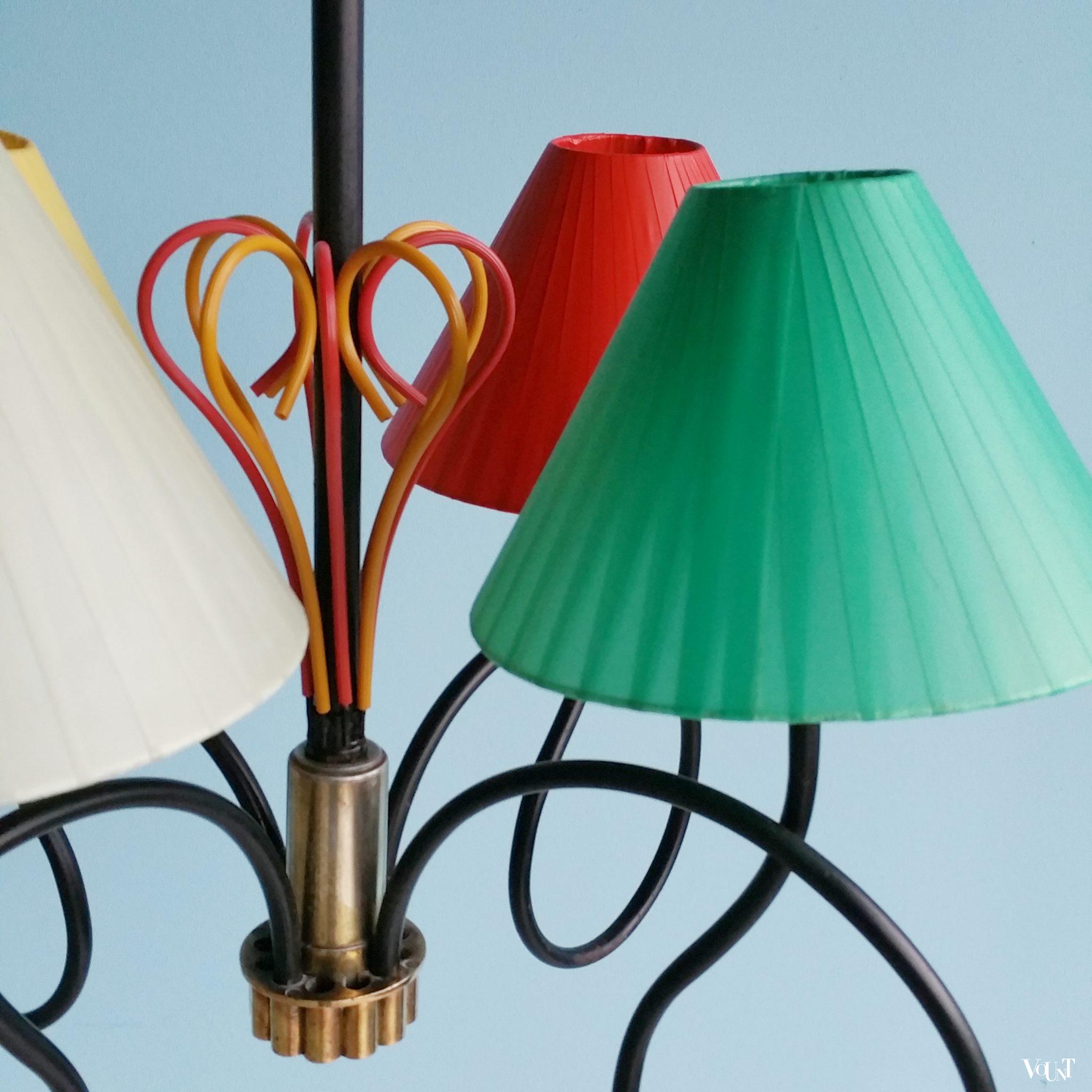 Vrolijke Franse jaren '50 hanglamp