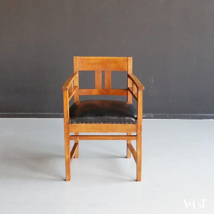 Vogelkooi antieke Art deco stoel, jaren '30