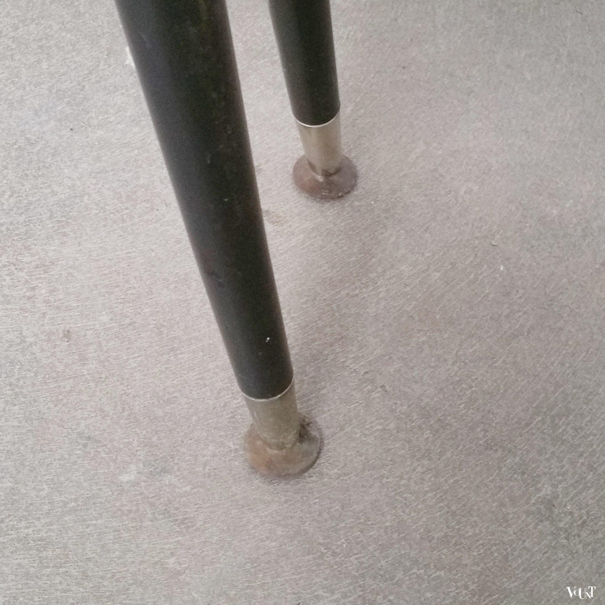 Jaren '50 houten plantenbak op pootjes