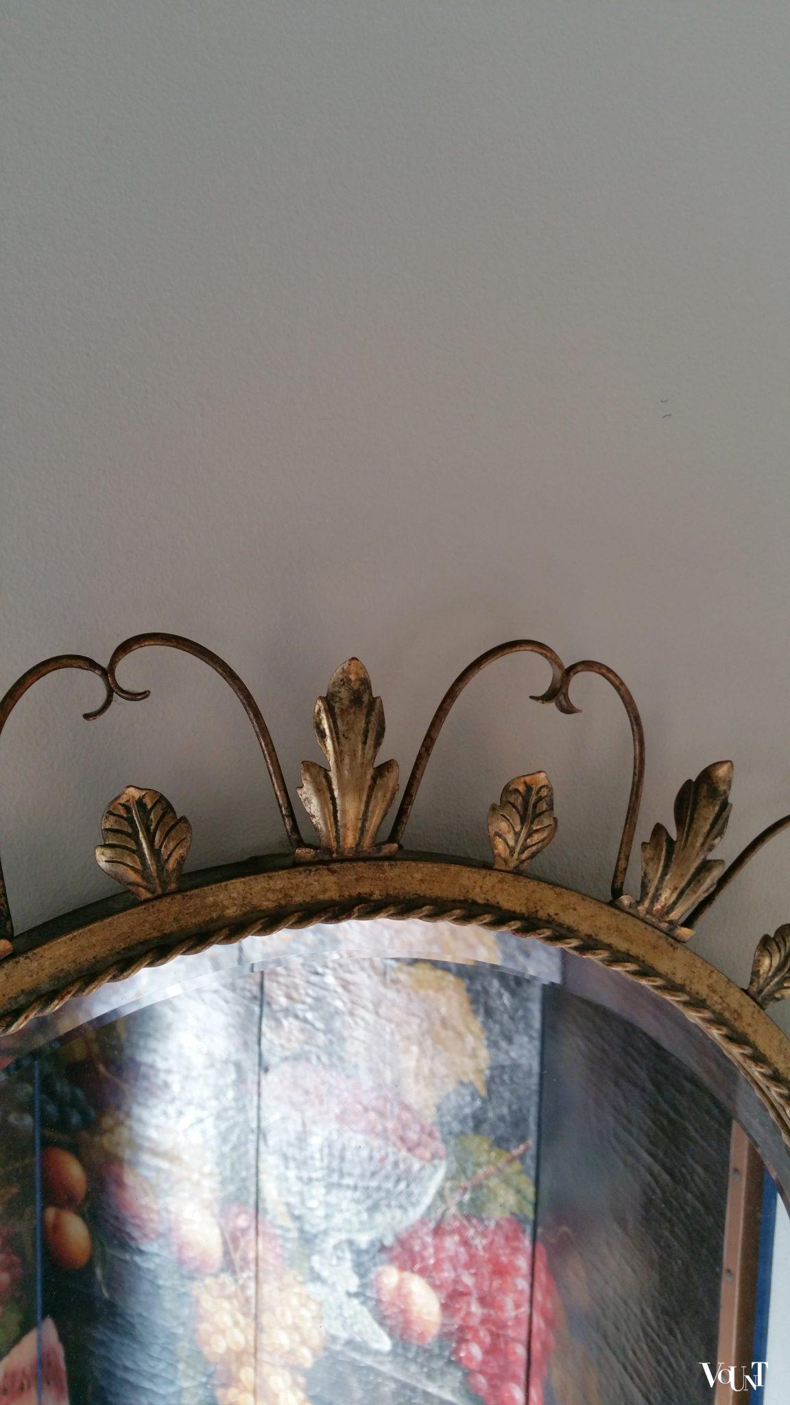 Spiegel en console met glasplaat, Deknudt, jaren '60/'70