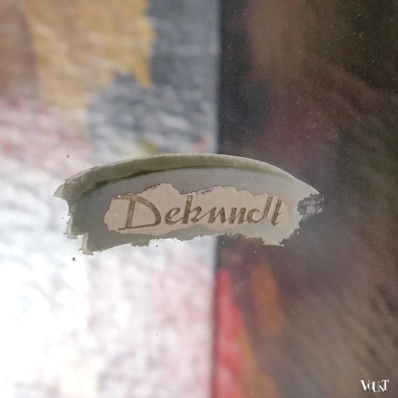 Spiegel en console met glasplaat, Deknudt, jaren '60/'70