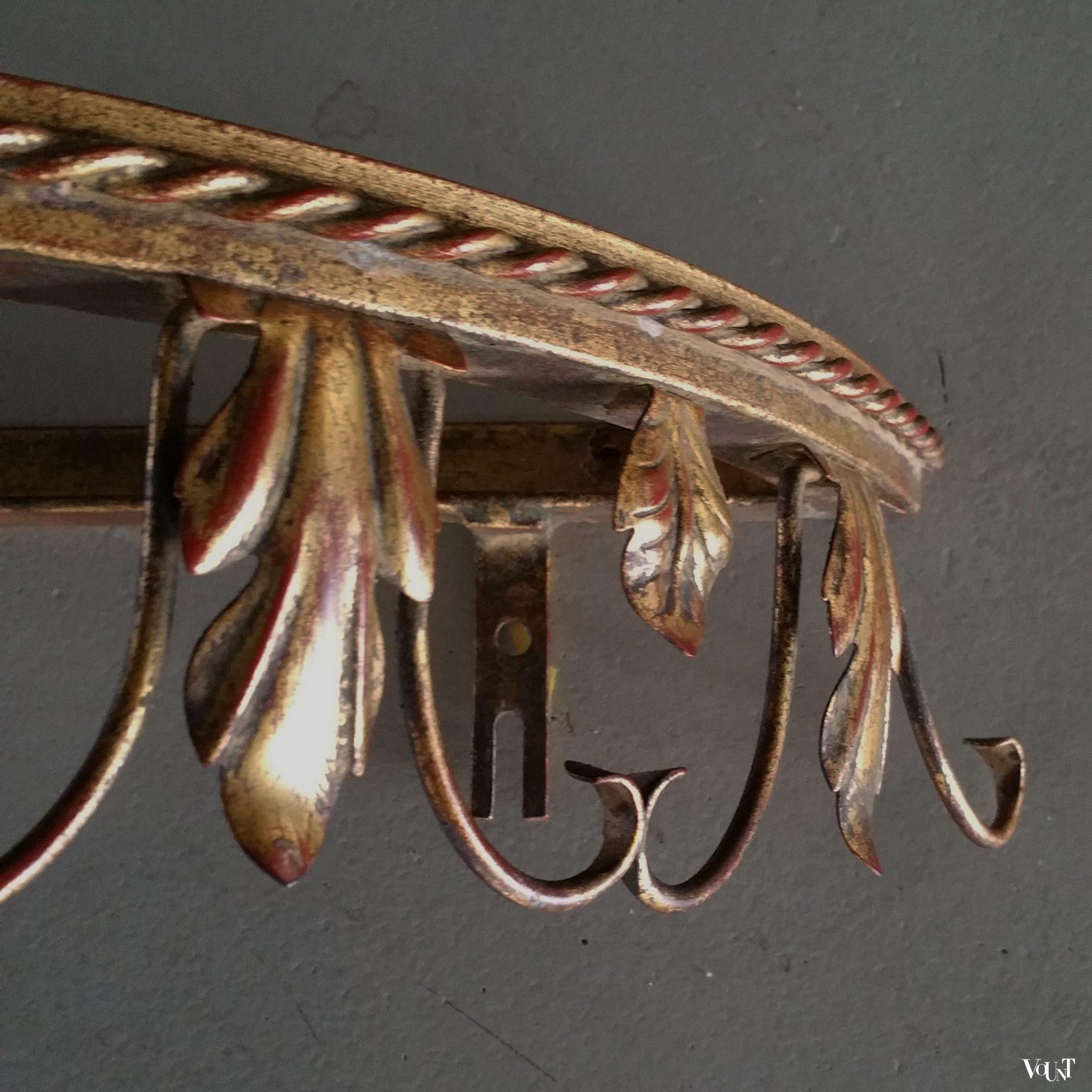 Spiegel en console met glasplaat, Deknudt, jaren '60/'70