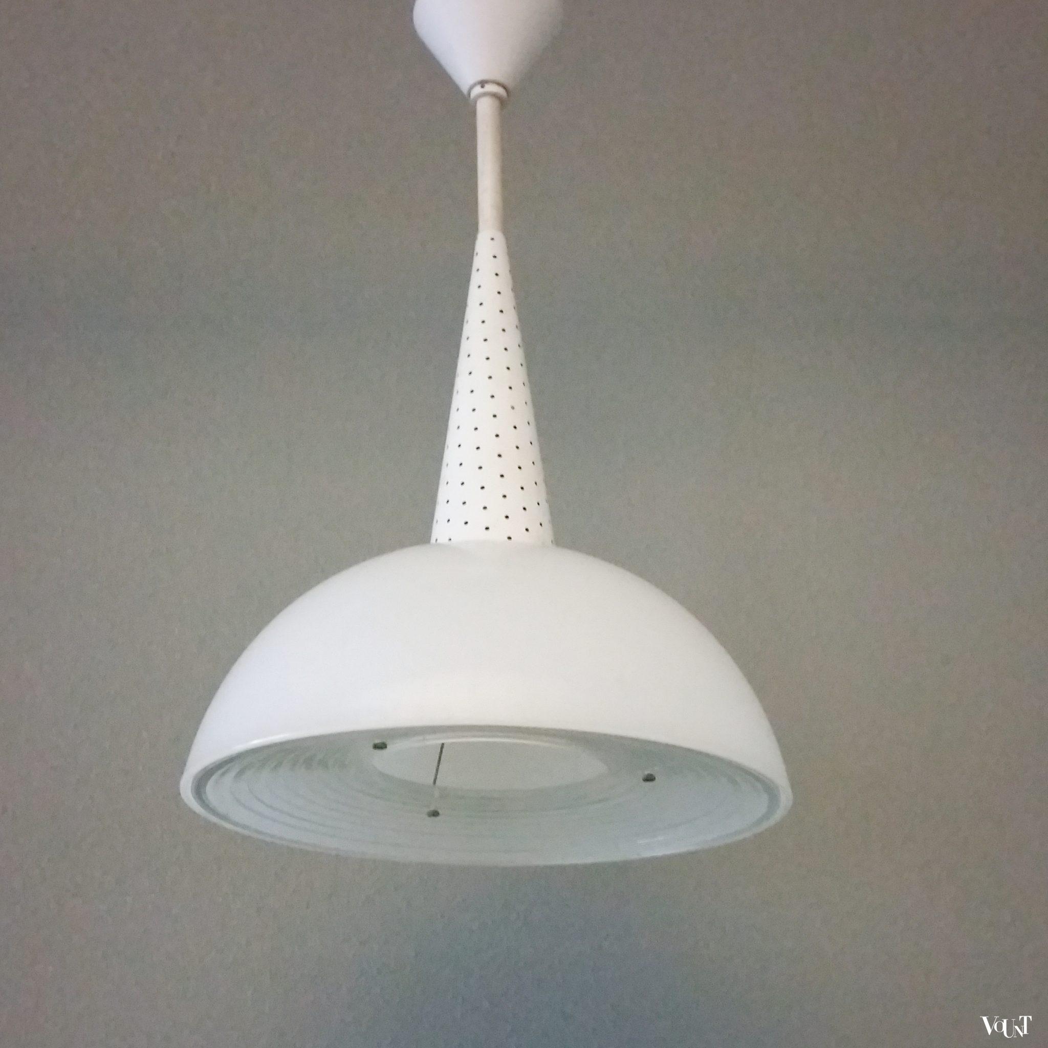 Holophane hanglamp, Mathieu Matégot, jaren '50