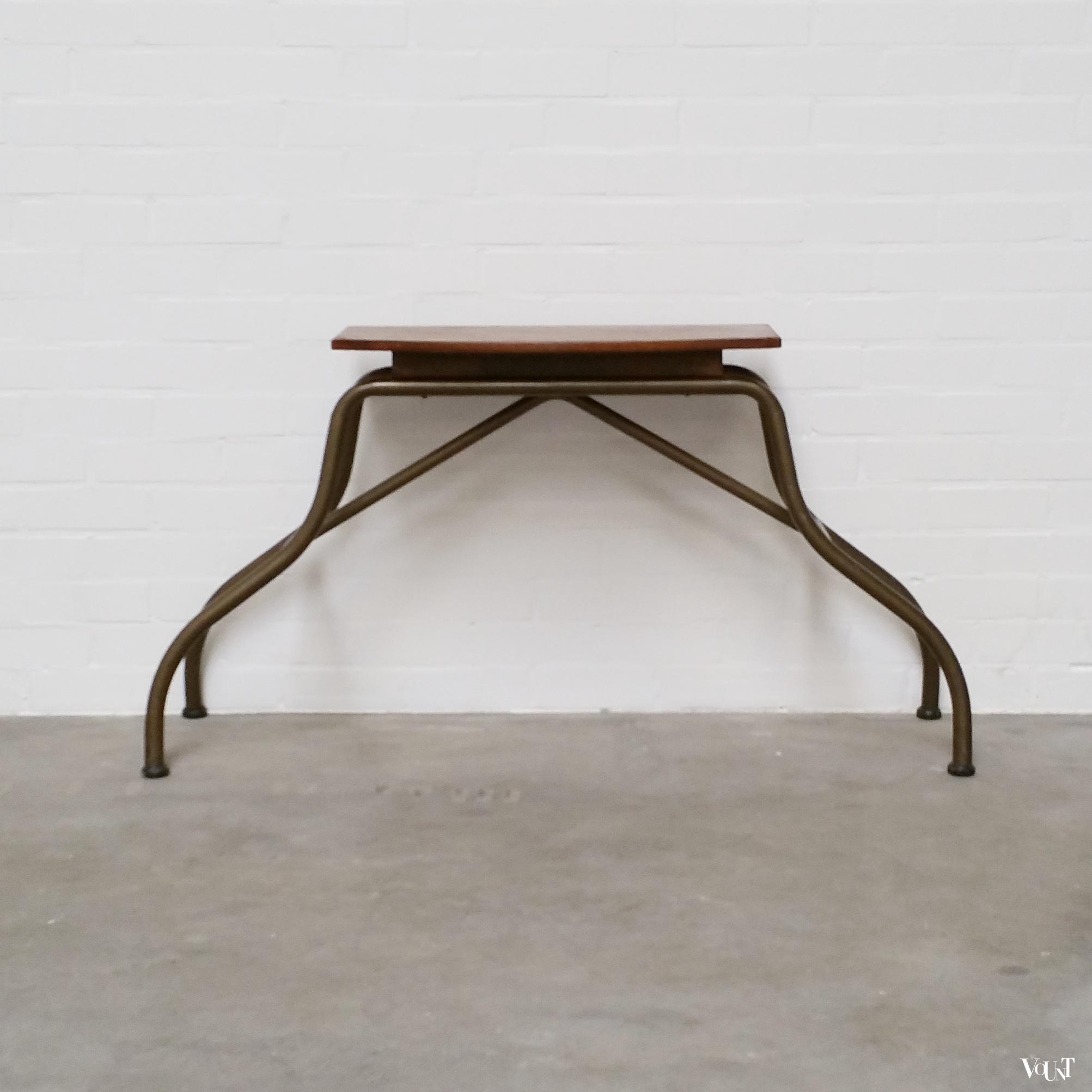 Vintage "industriële sidetable", jaren '50/'60