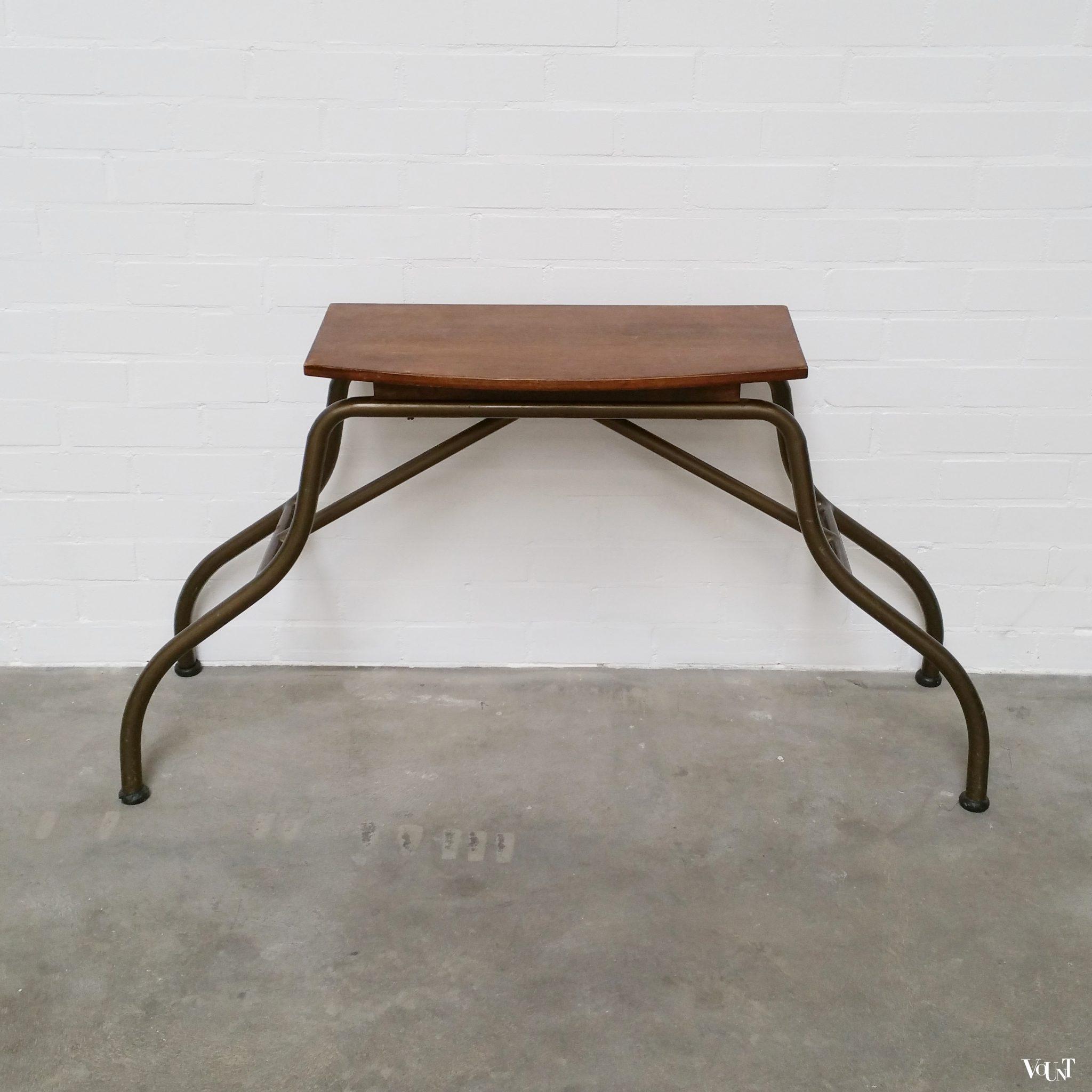 Vintage "industriële sidetable", jaren '50/'60