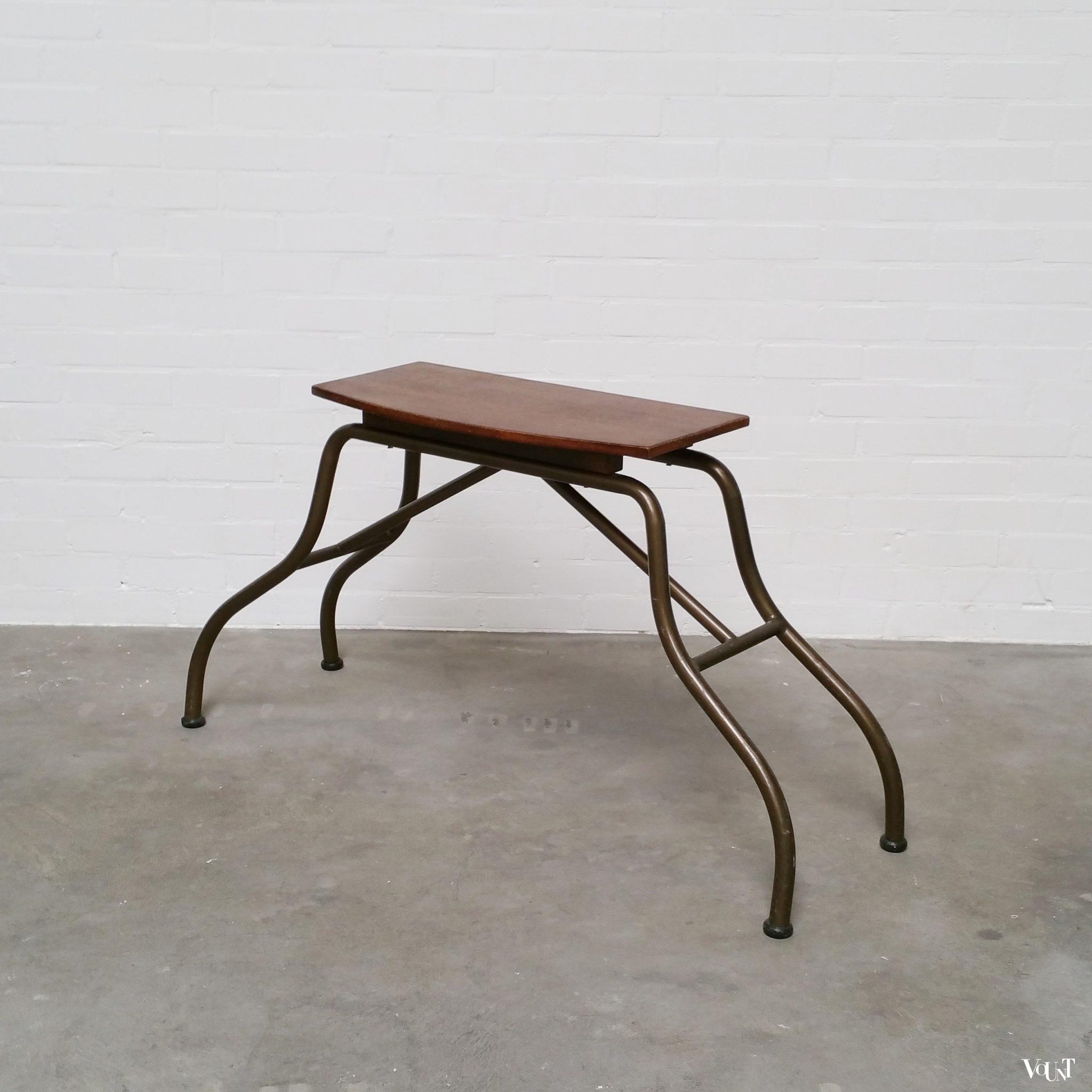 Vintage "industriële sidetable", jaren '50/'60