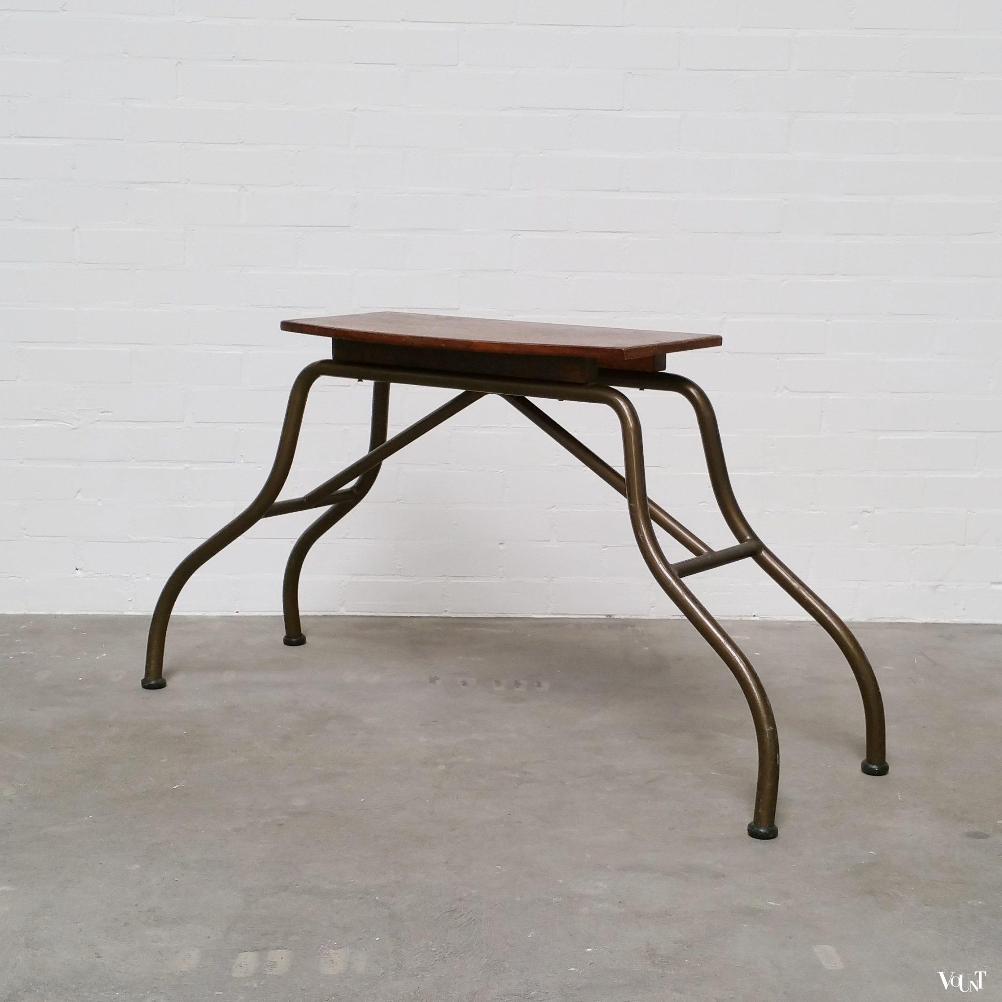 Vintage "industriële sidetable", jaren '50/'60