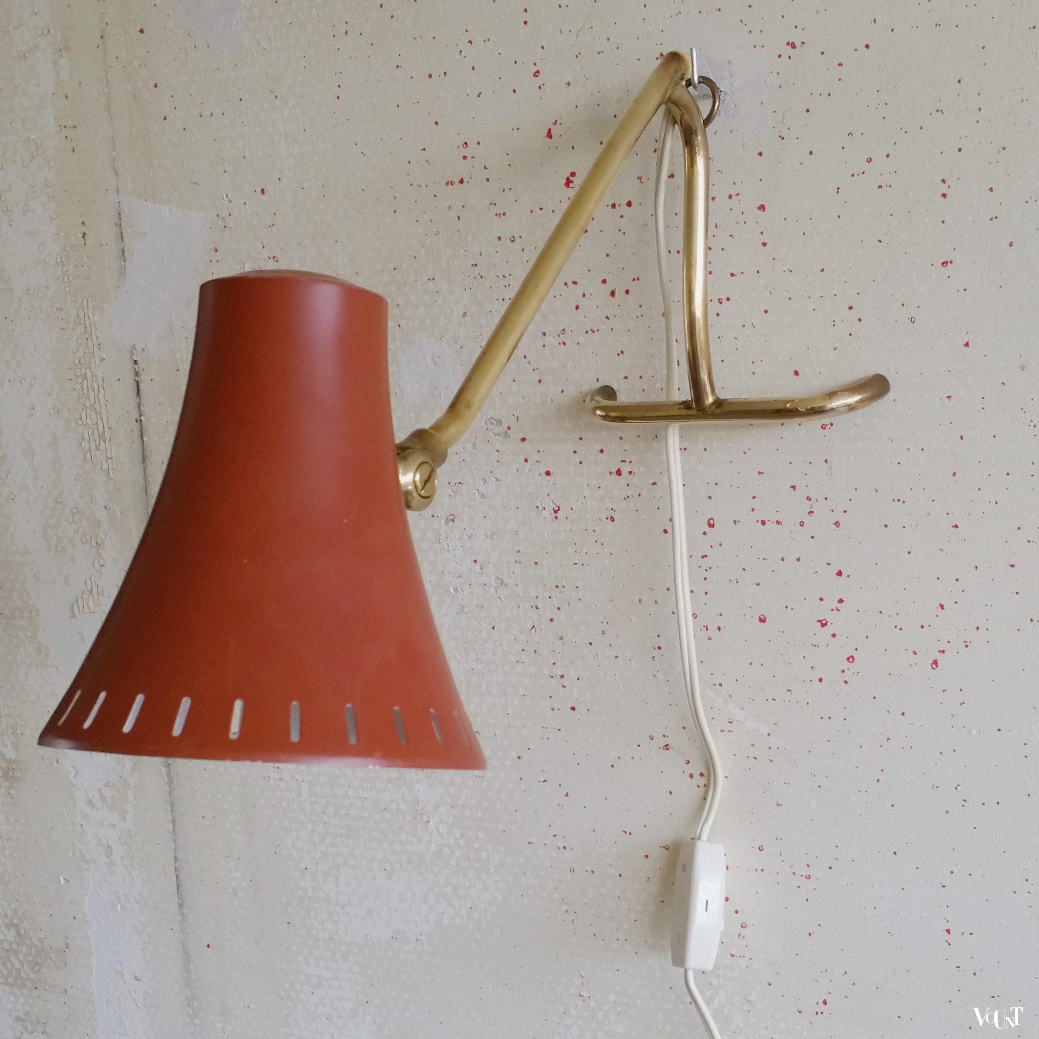 Zweeds wand- / tafellampje, jaren '50