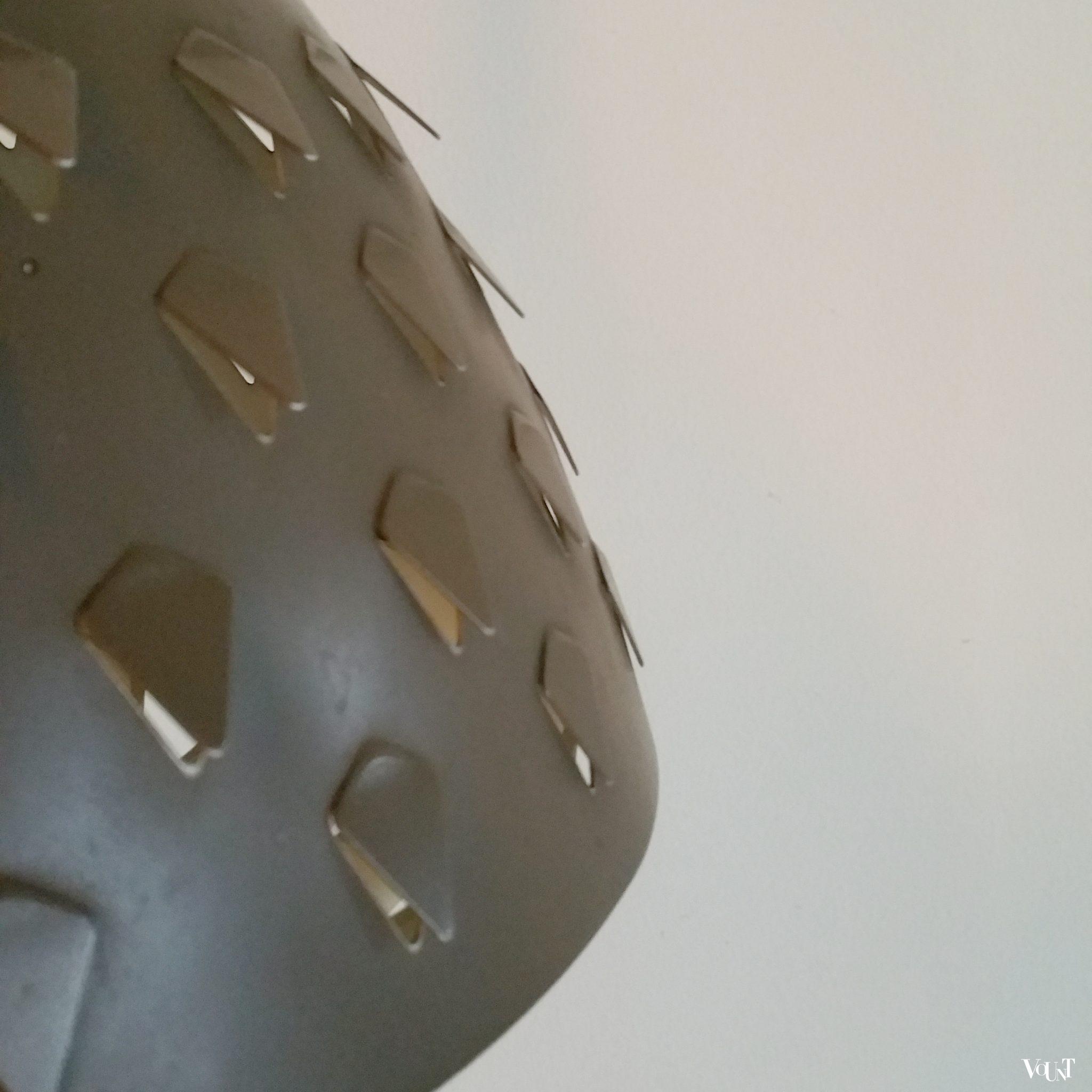 Vintage metalen Philips-hanglamp met "kieuwen", 1963