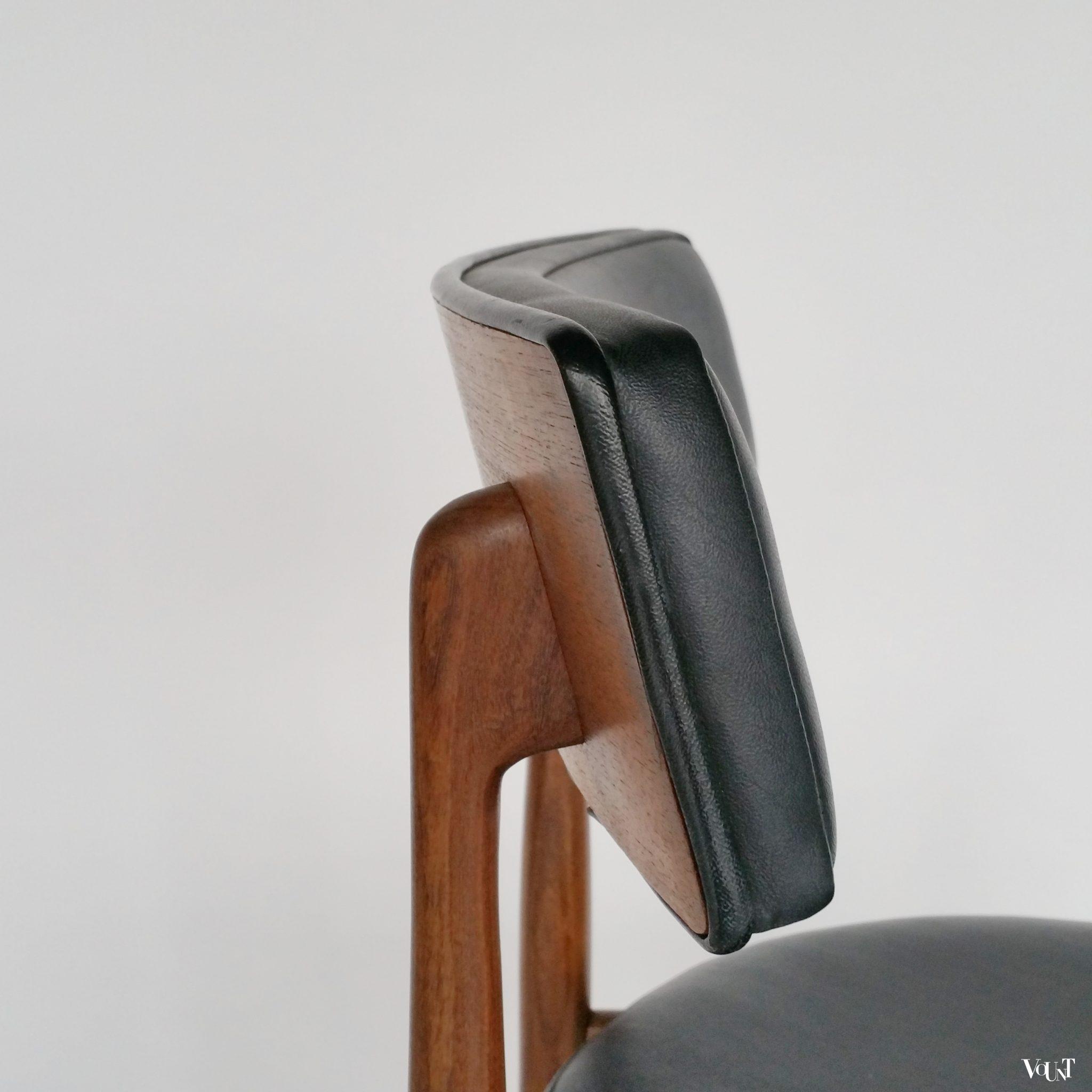 Set van 4 vintage teakhouten eettafelstoelen, V.B. Wilkins voor G Plan, jaren '60