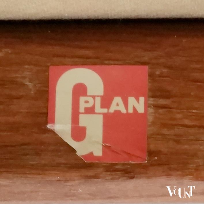 Set van 4 vintage teakhouten eettafelstoelen, V.B. Wilkins voor G Plan, jaren '60