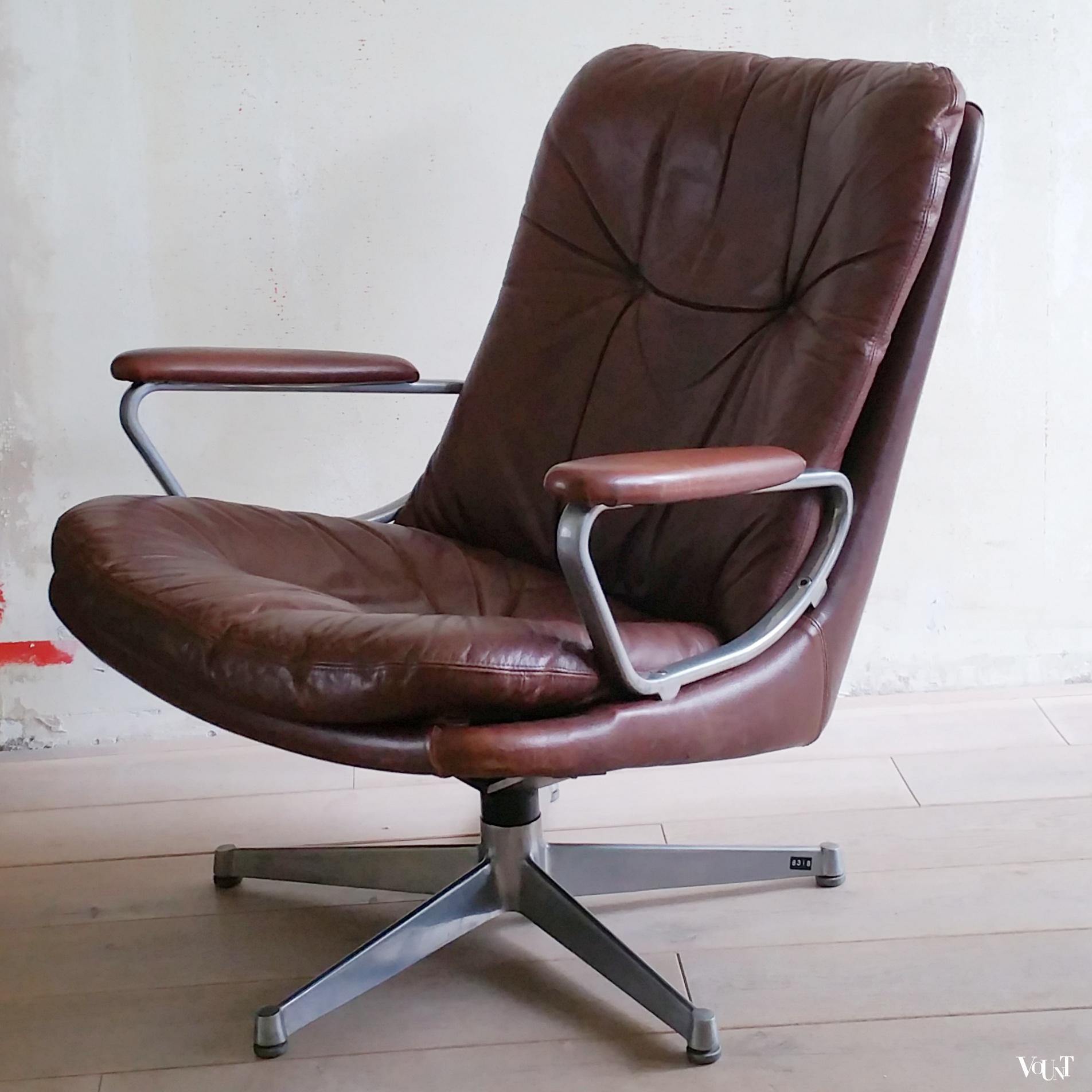 Gentilina draaifauteuil, André Vandenbeuck voor Strässle, jaren '60