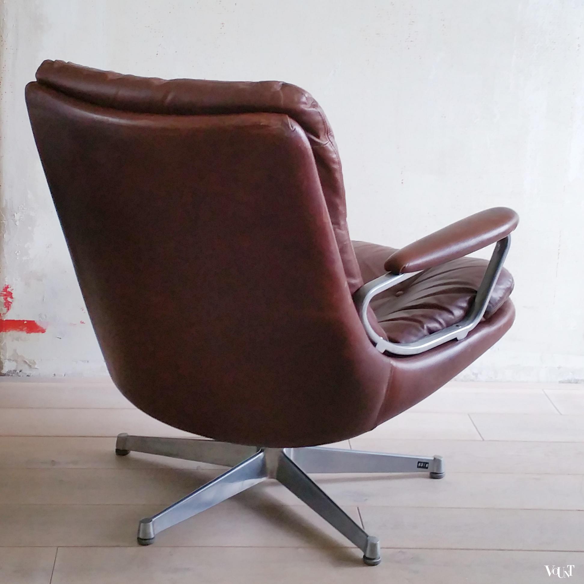 Gentilina draaifauteuil, André Vandenbeuck voor Strässle, jaren '60
