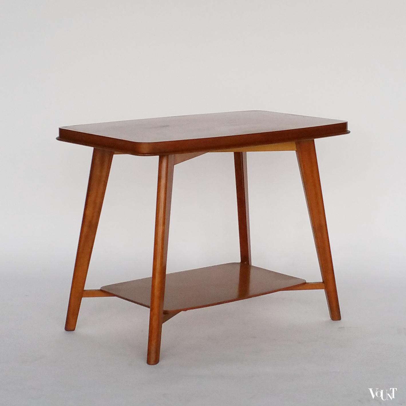 Vintage teakhouten tv-tafel / bijzettafel, jaren '60