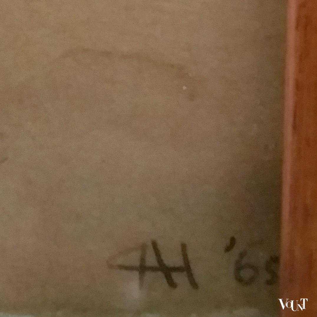 Set van 3 minimalistische linodrukken, jaren '60