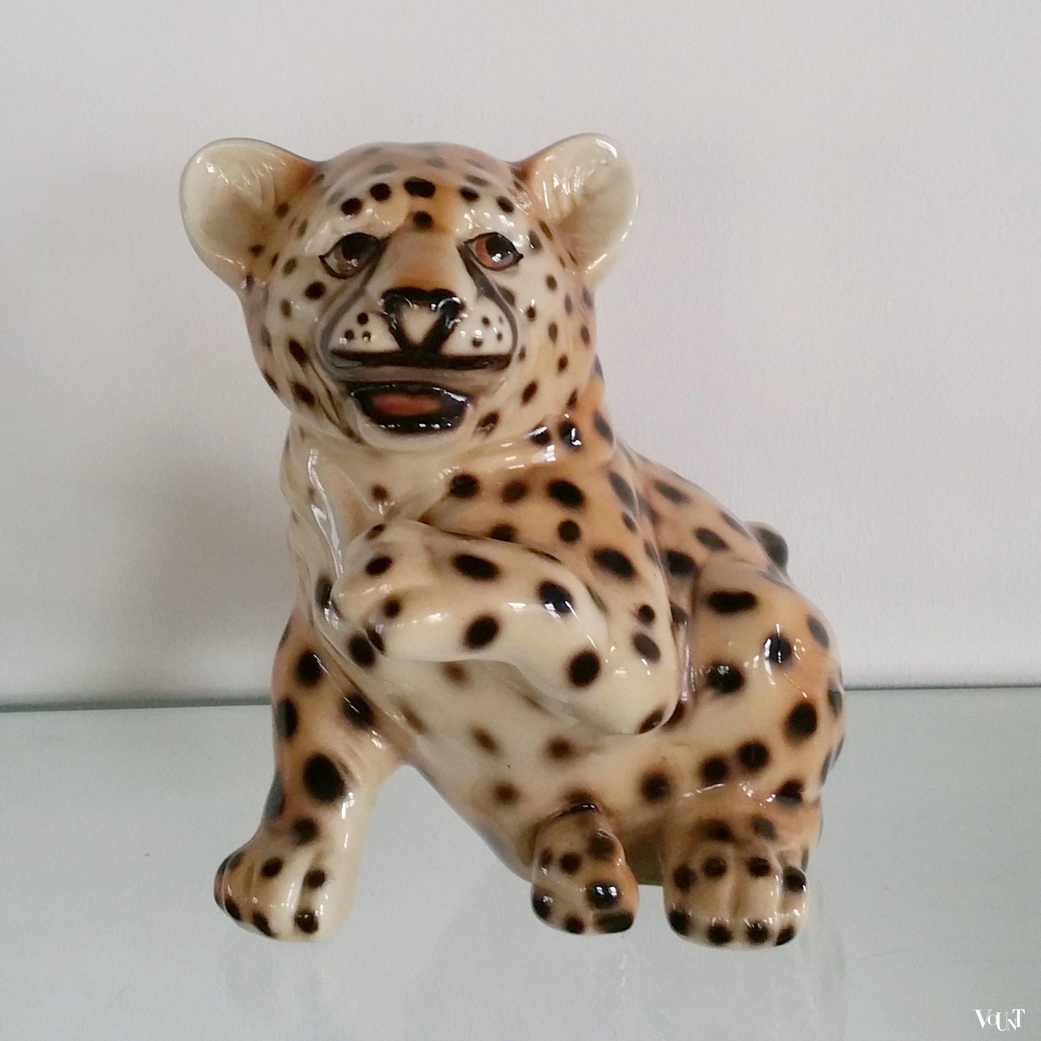 Luipaardwelp van keramiek, jaren '70
