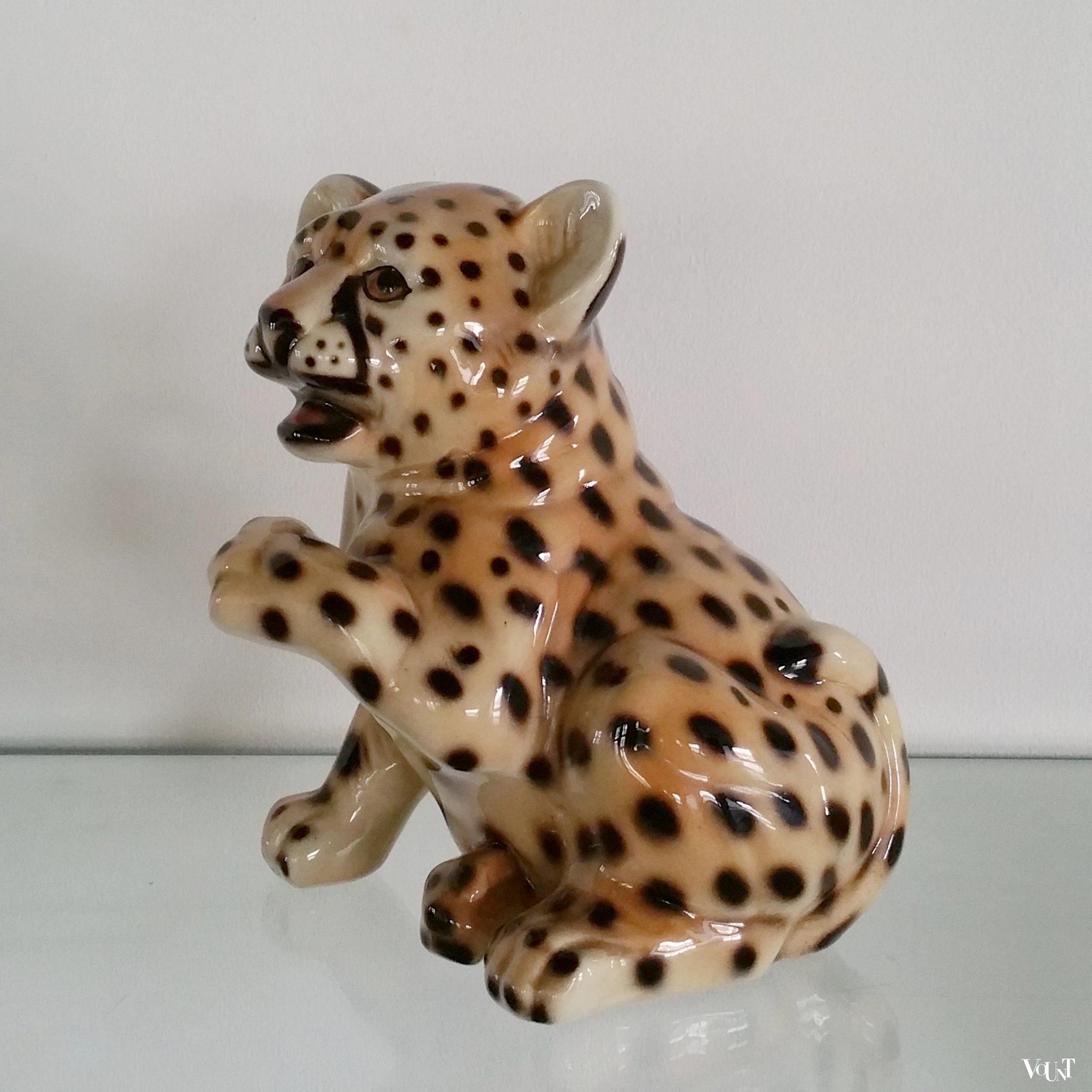 Luipaardwelp van keramiek, jaren '70