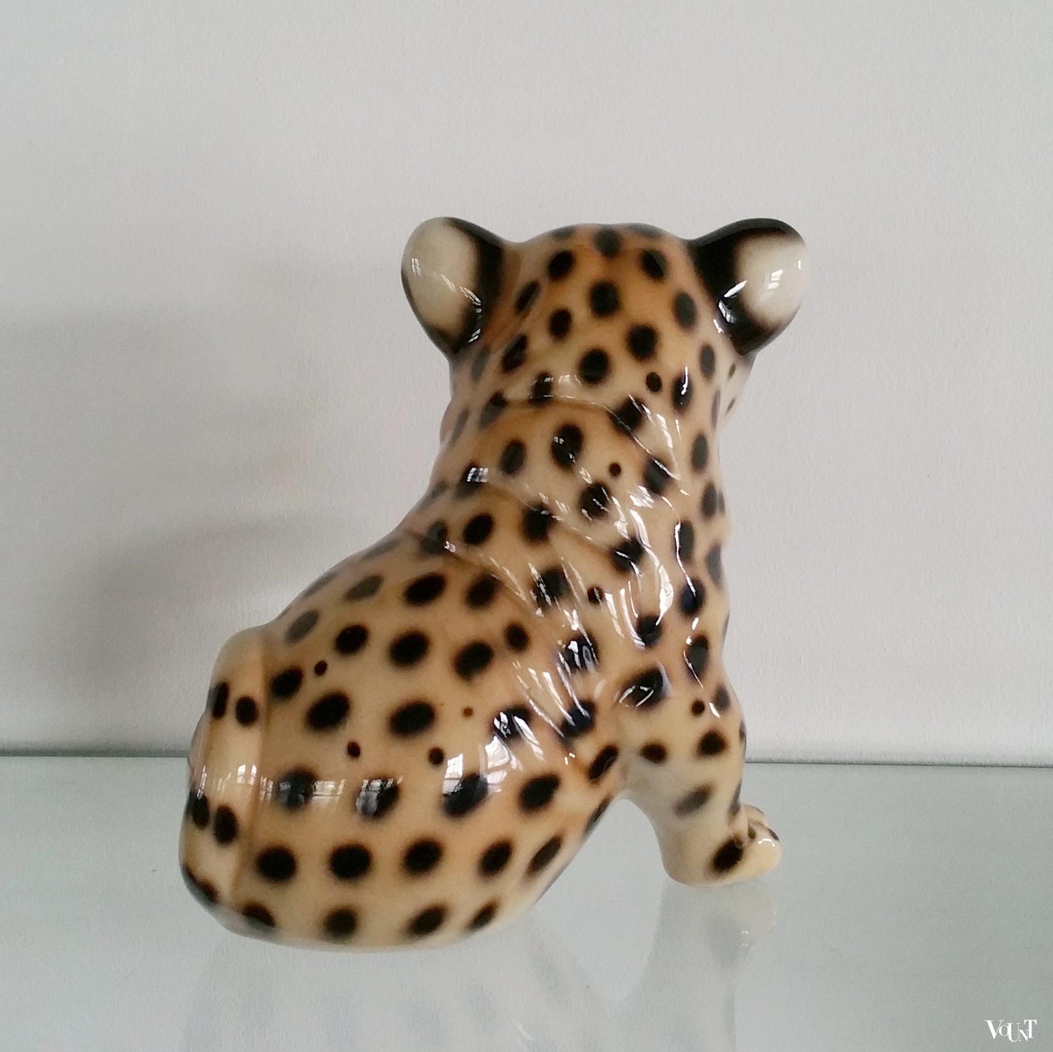 Luipaardwelp van keramiek, jaren '70