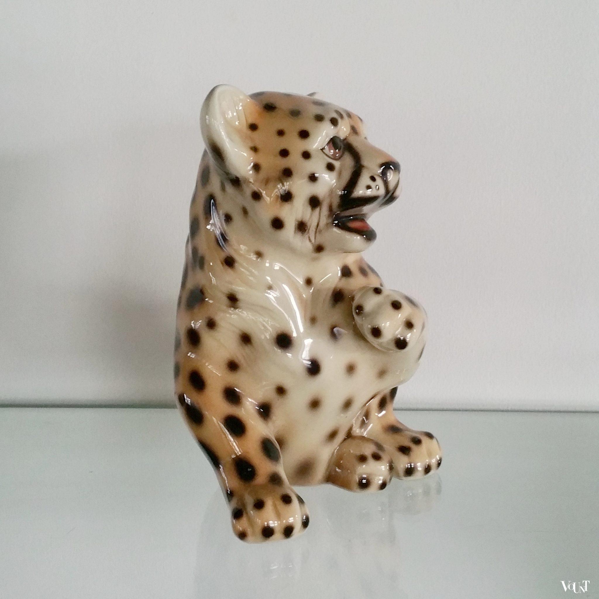 Luipaardwelp van keramiek, jaren '70