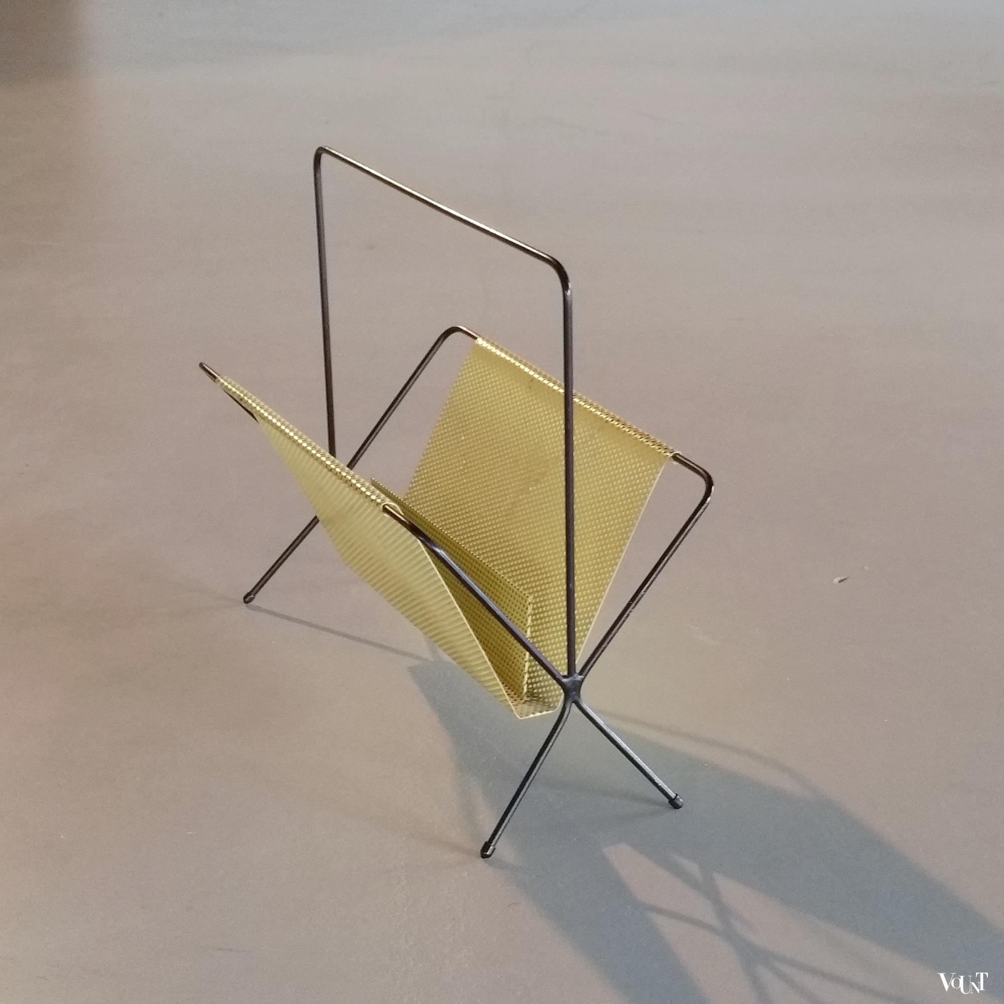 Metalen tijdschriftenrek jaren '50