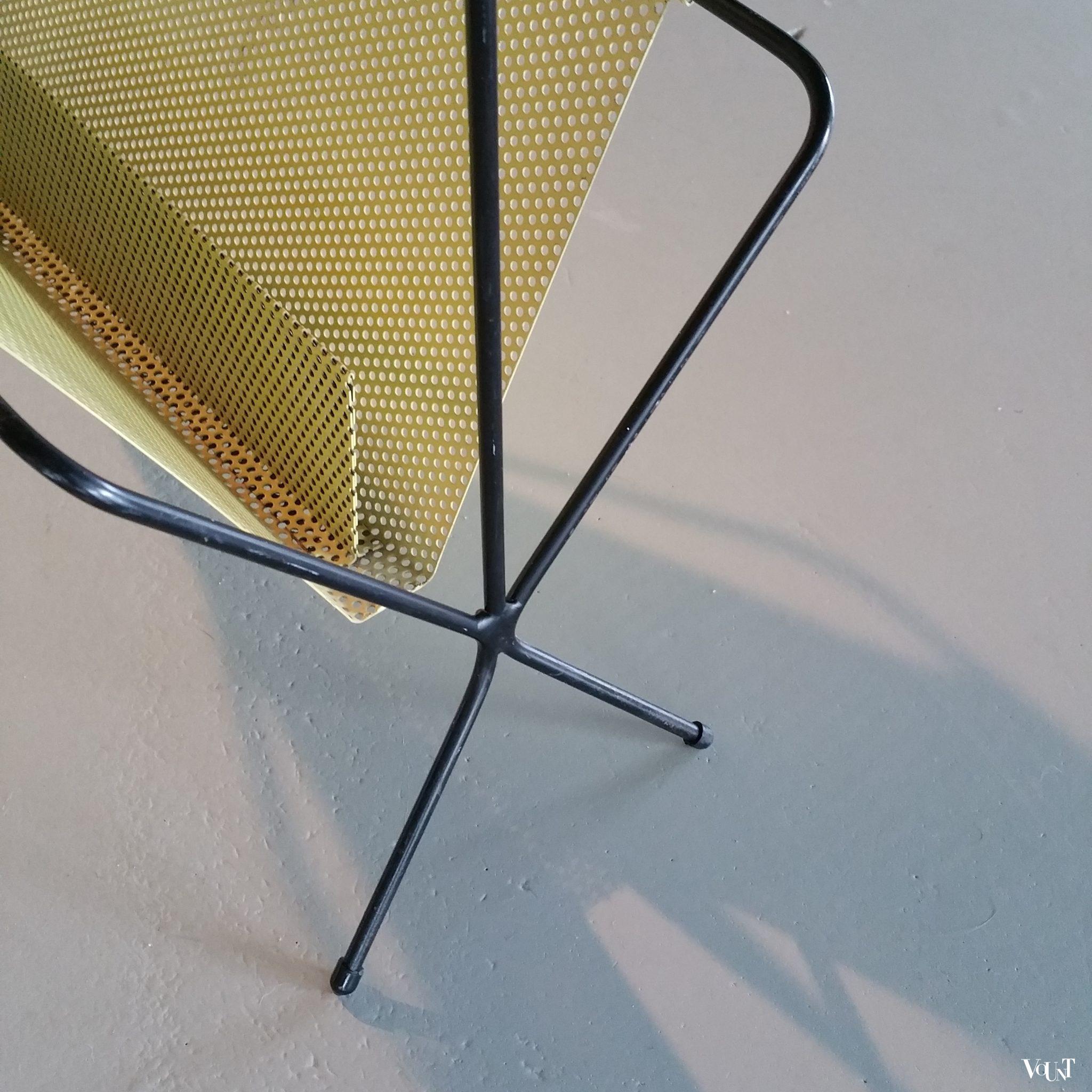 Metalen tijdschriftenrek jaren '50