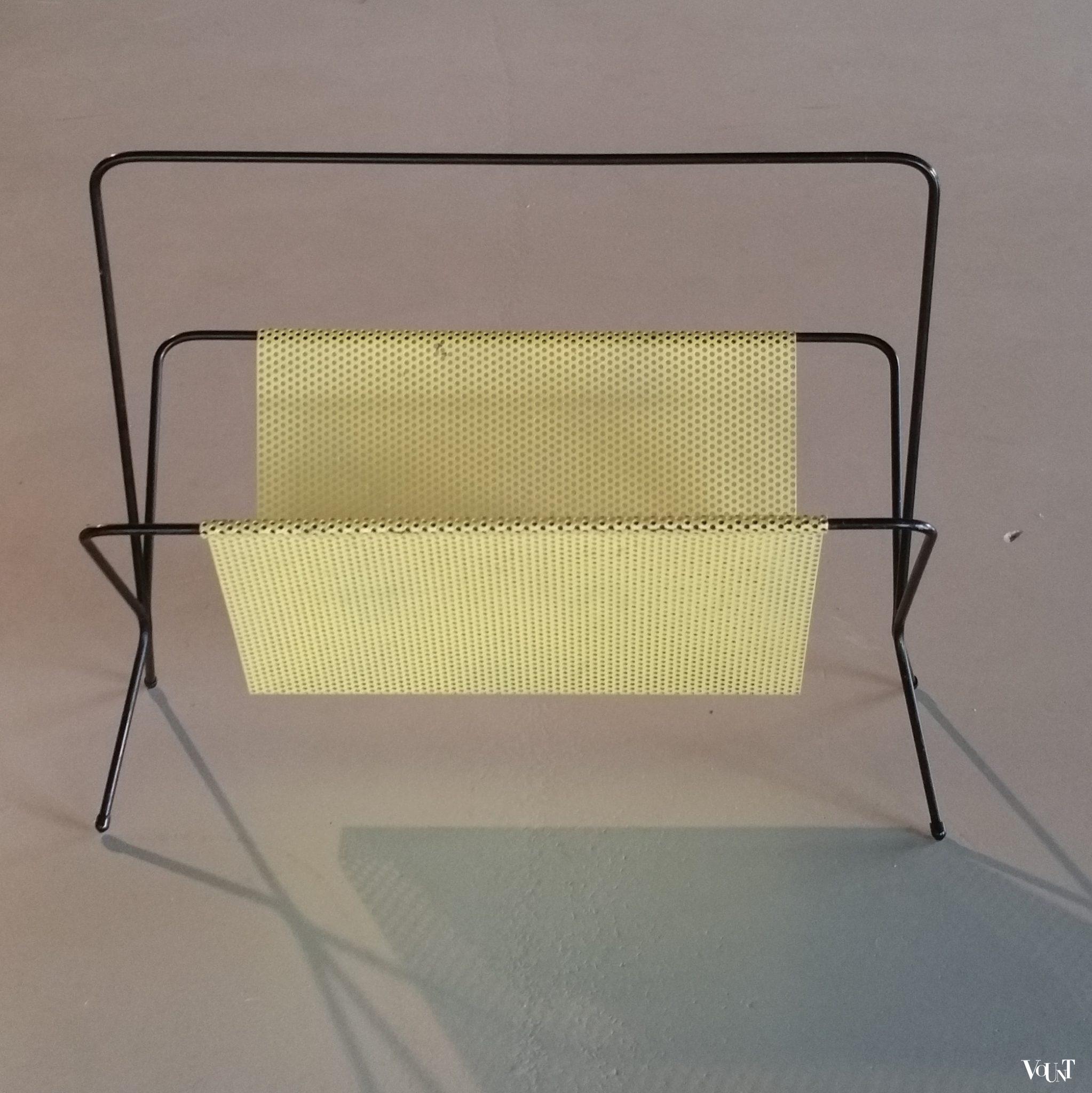 Metalen tijdschriftenrek jaren '50