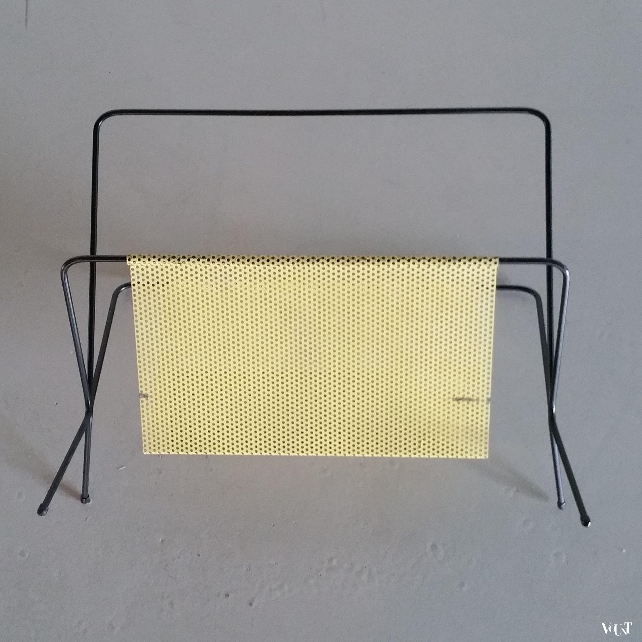 Metalen tijdschriftenrek jaren '50