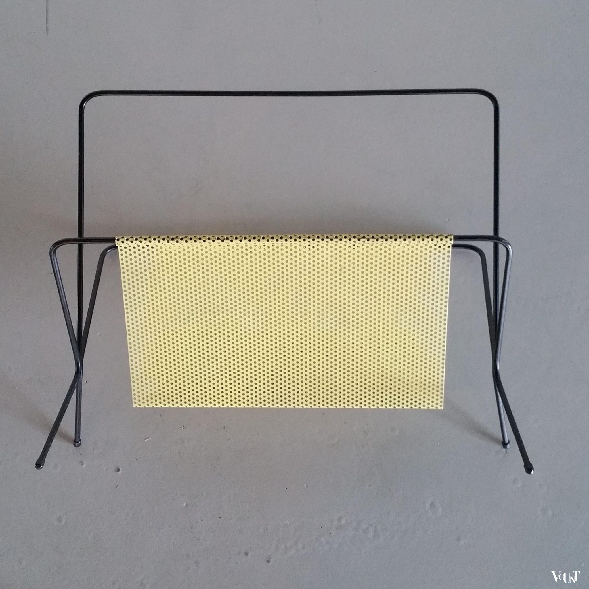 Metalen tijdschriftenrek jaren '50