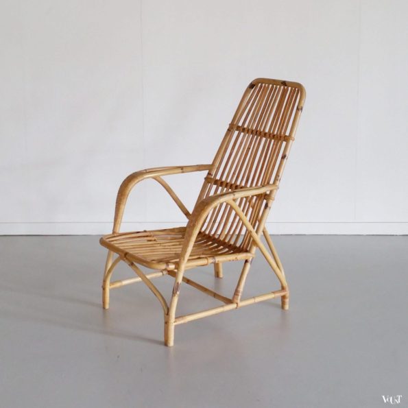 Vintage rotanstoel, jaren '60