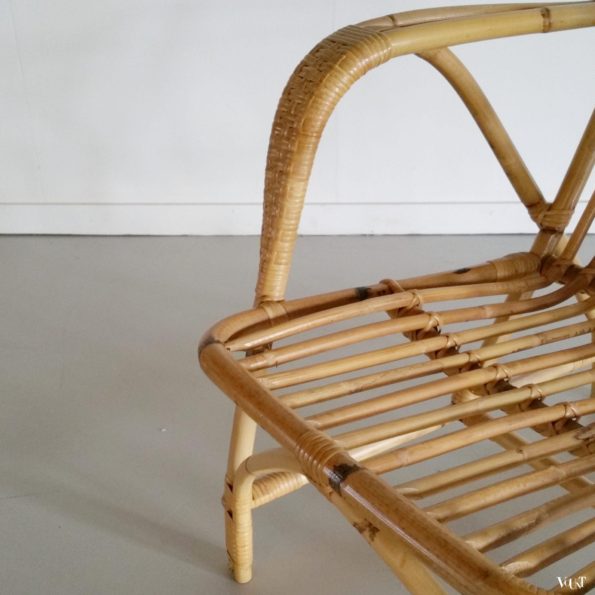 Vintage rotanstoel, jaren '60