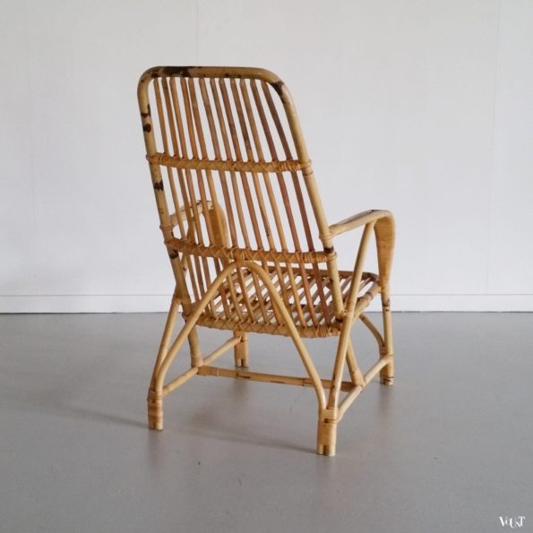 Vintage rotanstoel, jaren '60