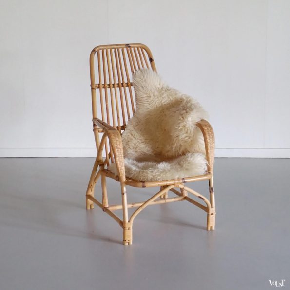 Vintage rotanstoel, jaren '60
