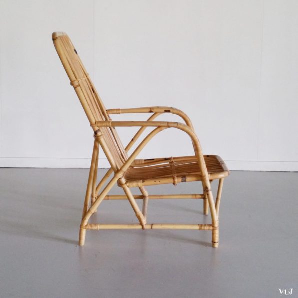 Vintage rotanstoel, jaren '60