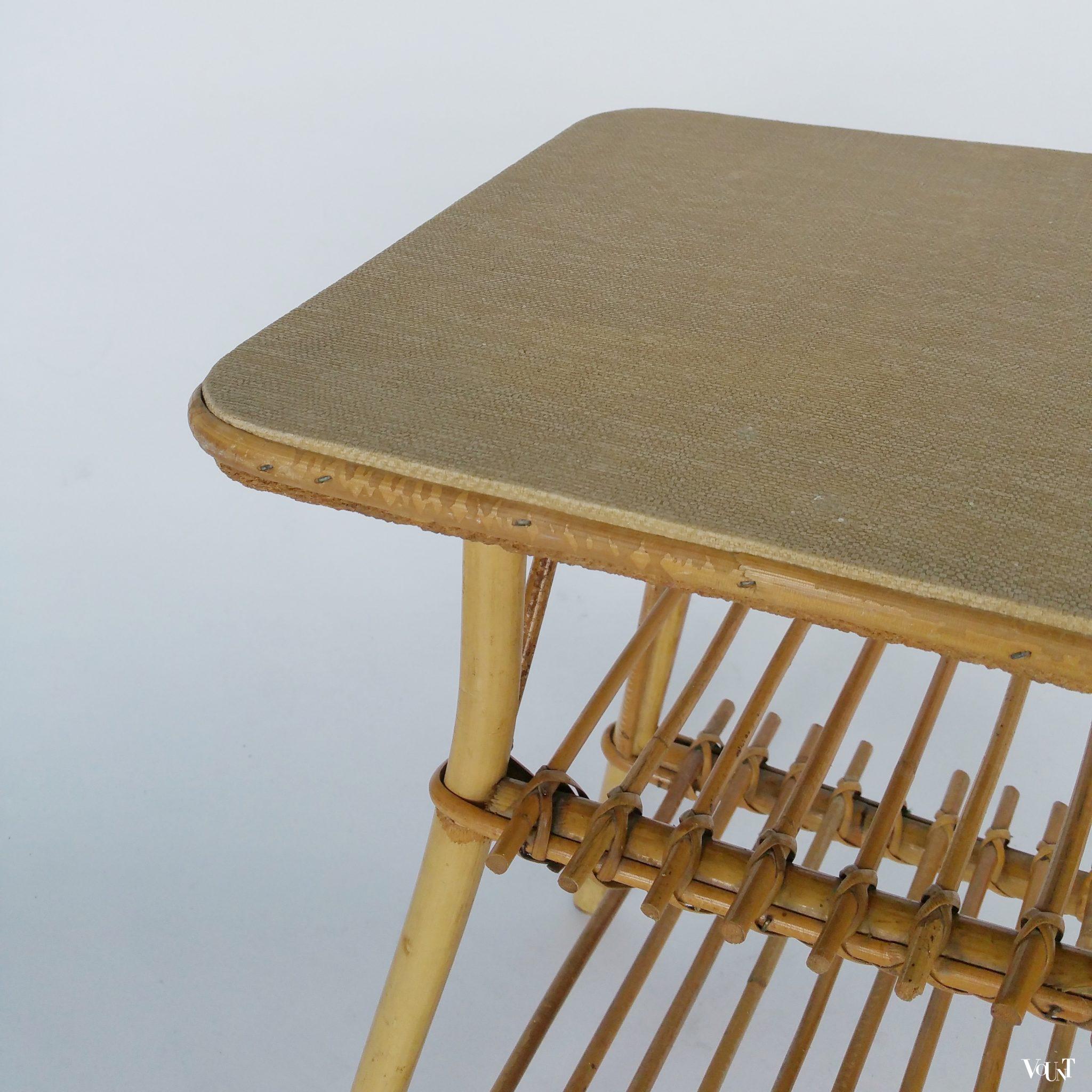 Rotan bijzettafeltje, jaren '50