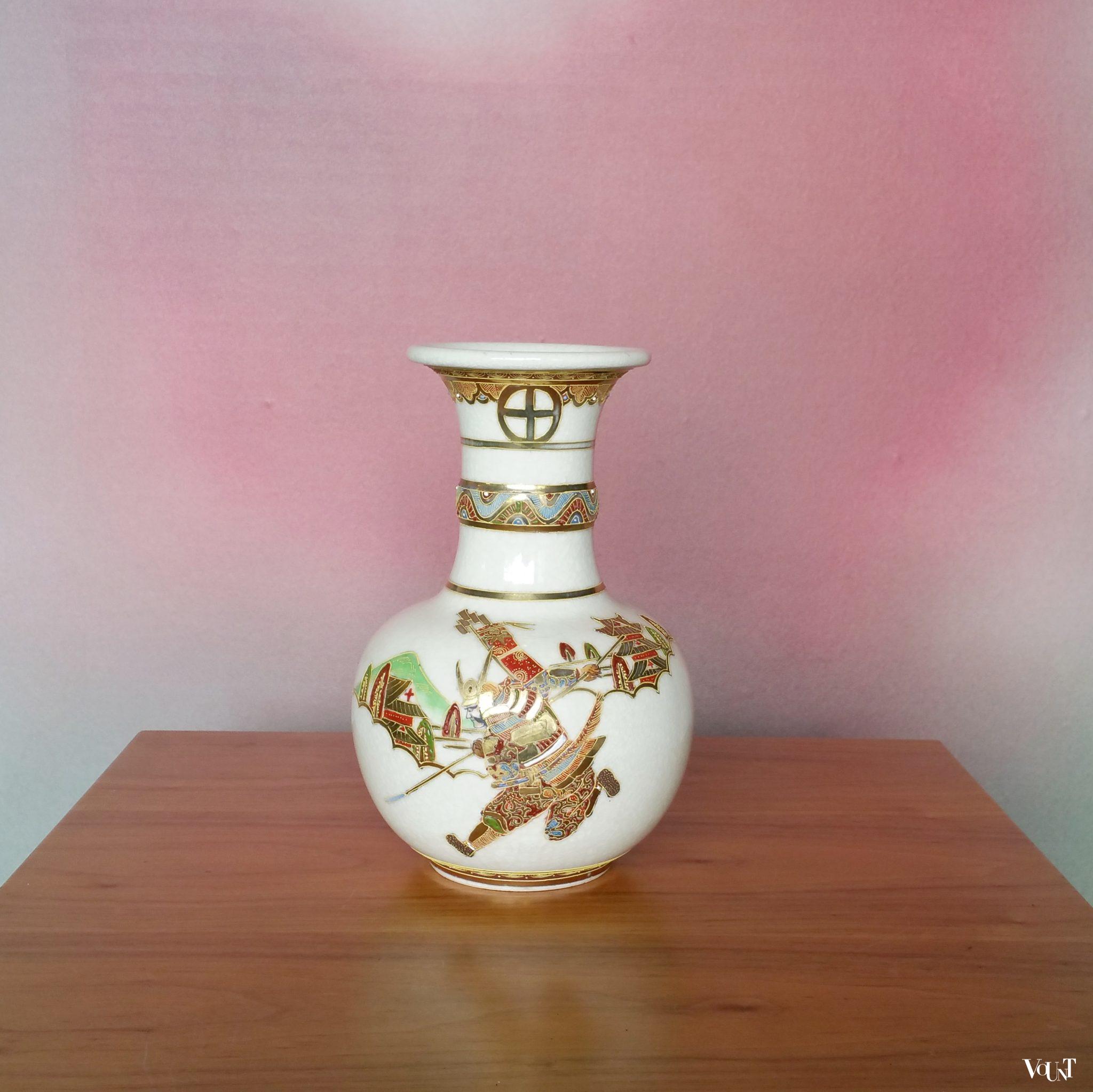 Vintage Japanse Satsuma vaas