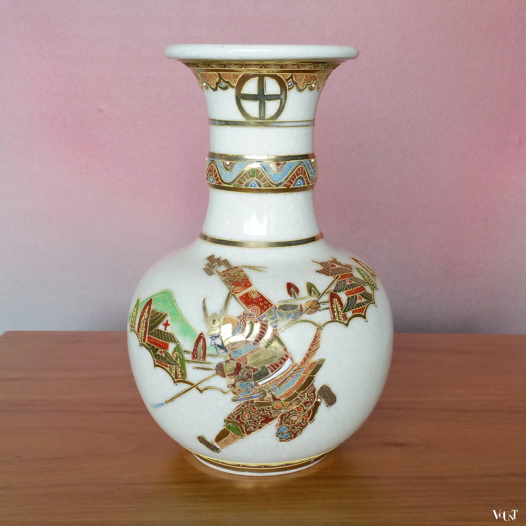 Vintage Japanse Satsuma vaas