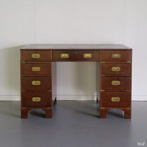 Vintage "Campaign Desk" / veldbureau, jaren '60/'70